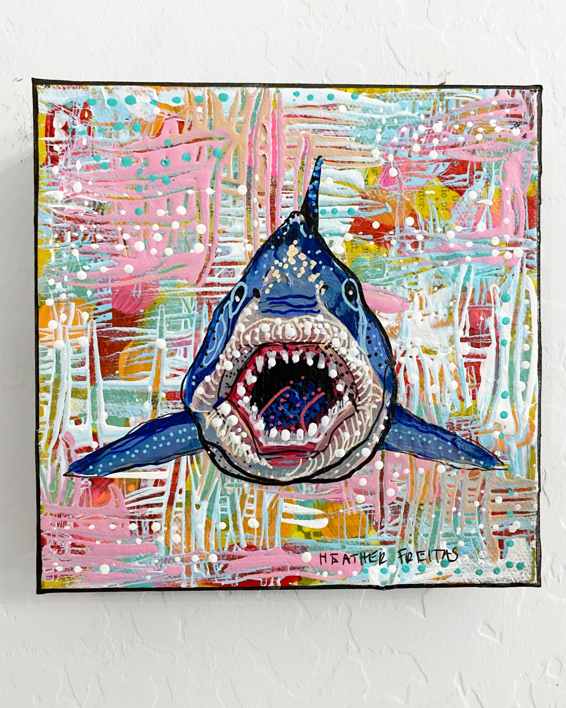 Great White ( Original Painting ) - Heather Freitas - fine art home deccor