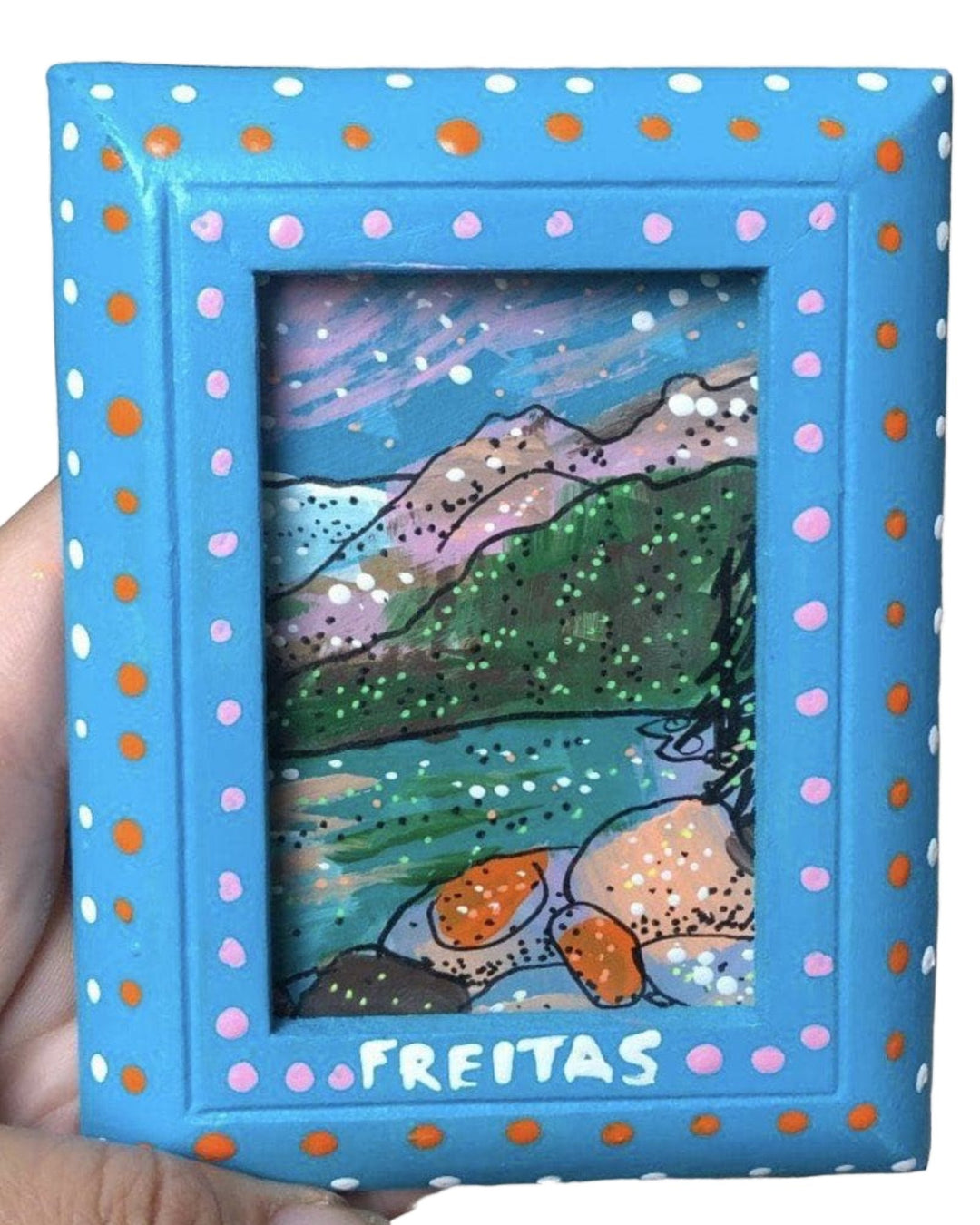 Lake Louise - mini original painting - Heather Freitas