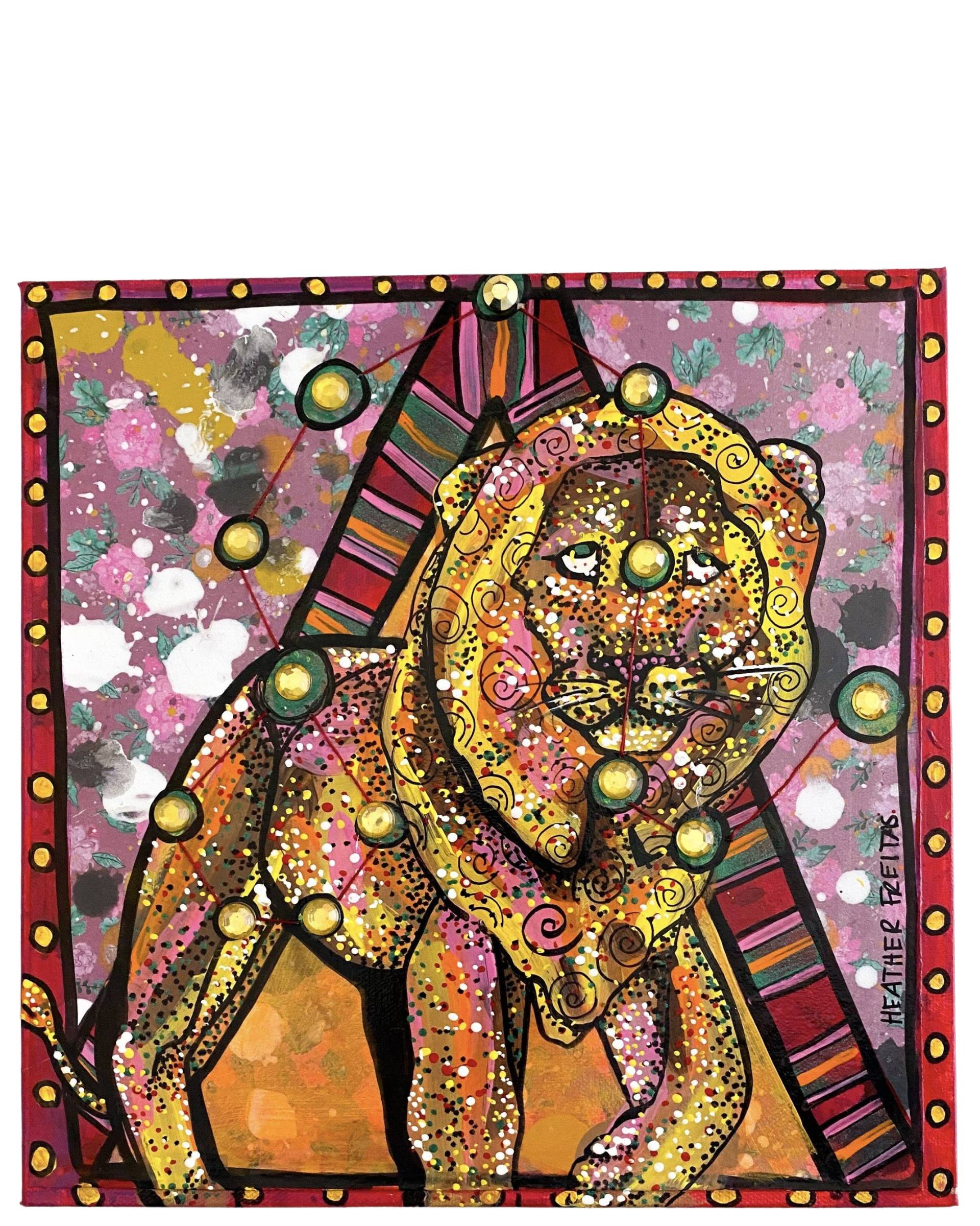 Leo - Floral Edition - Heather Freitas - fine art home deccor