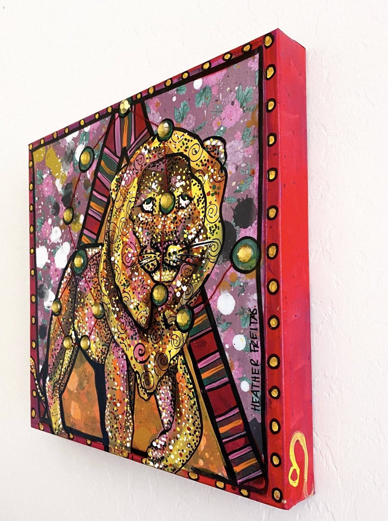 Leo - Floral Edition - Heather Freitas - fine art home deccor