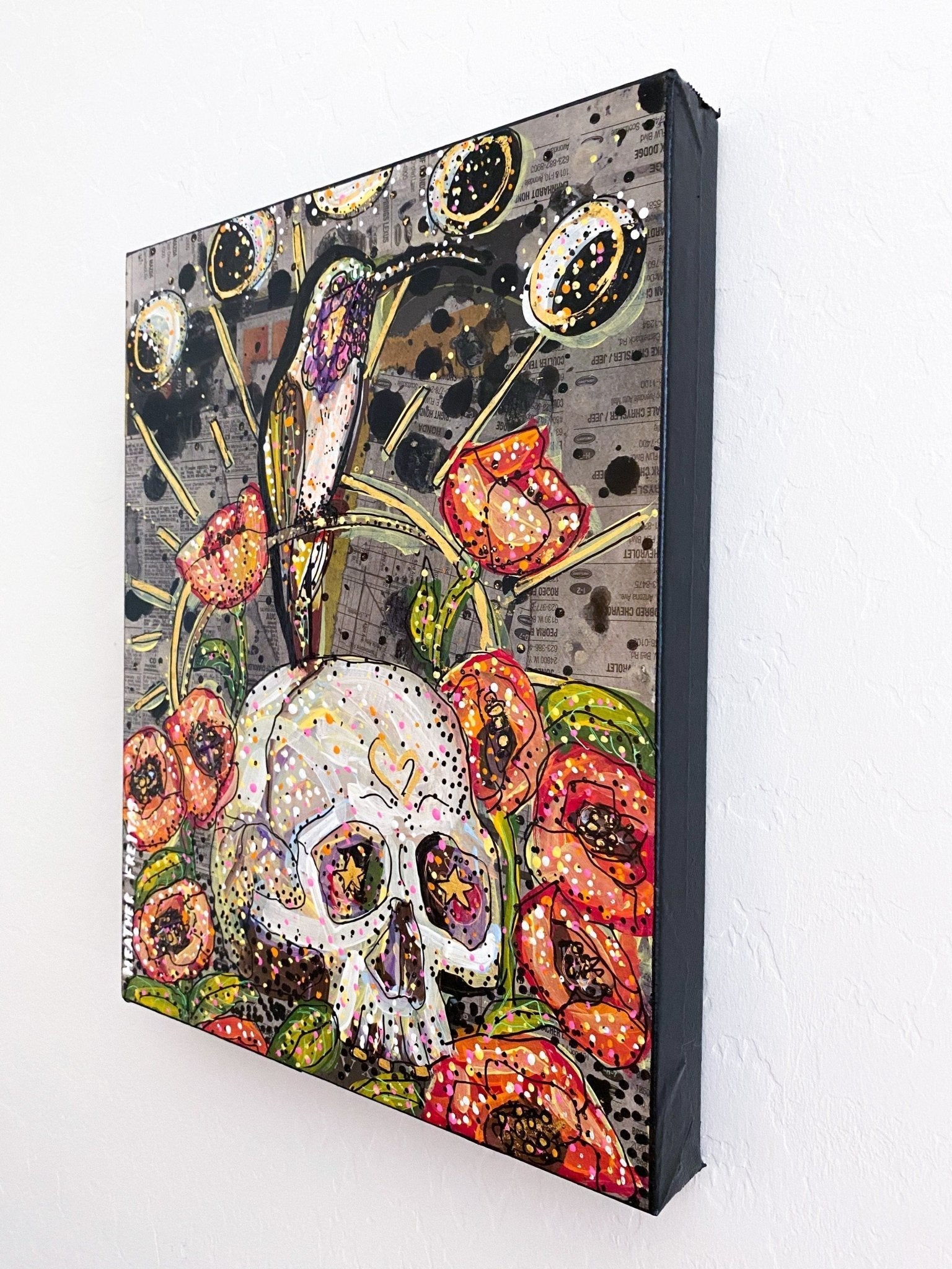 Lucifer Hummingbird - Poppy Edition - Heather Freitas - fine art home deccor