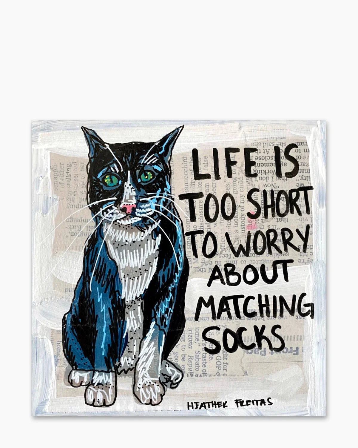 Matching Socks ( Original Painting ) - Heather Freitas - fine art home deccor