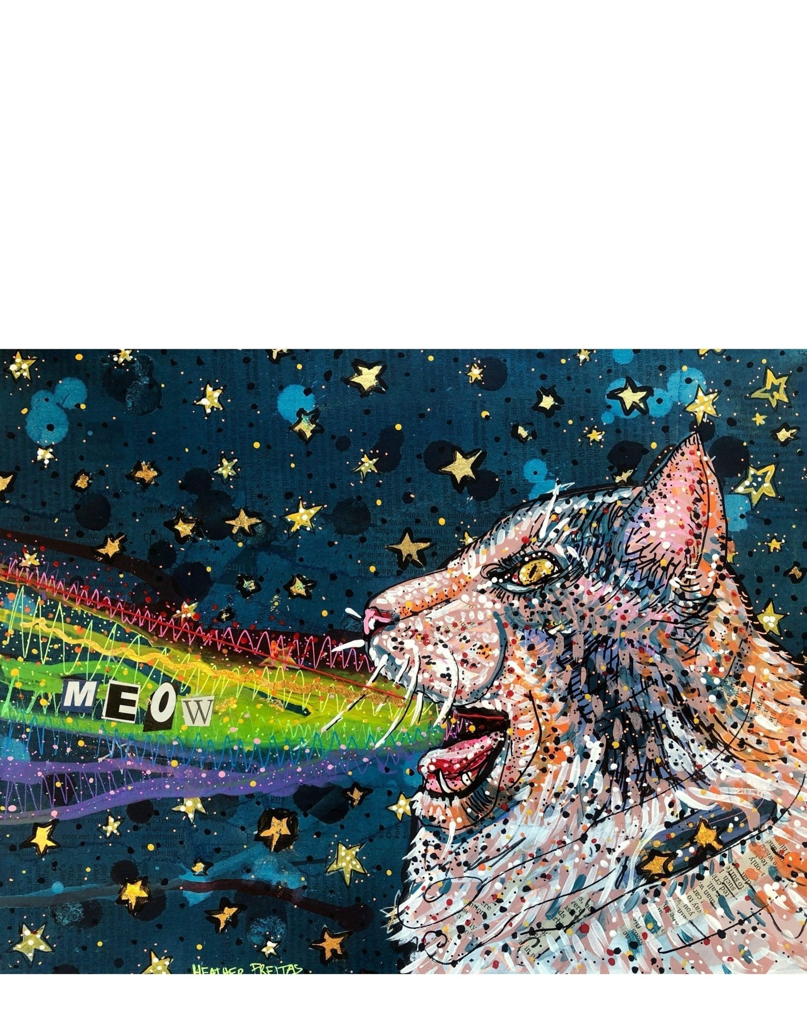 Meow - Heather Freitas - fine art home deccor