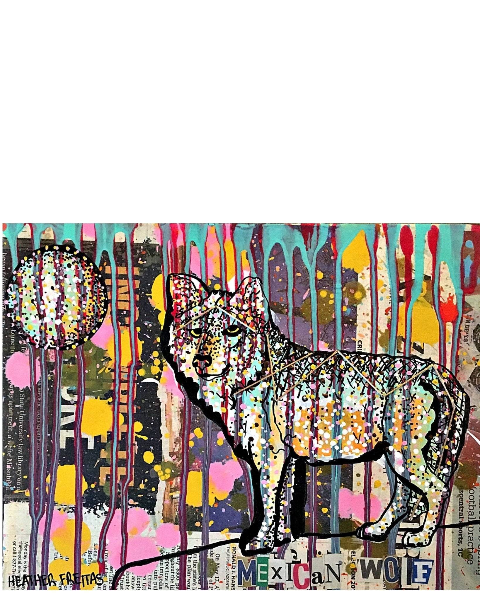 Mexican Wolf II - Heather Freitas - fine art home deccor