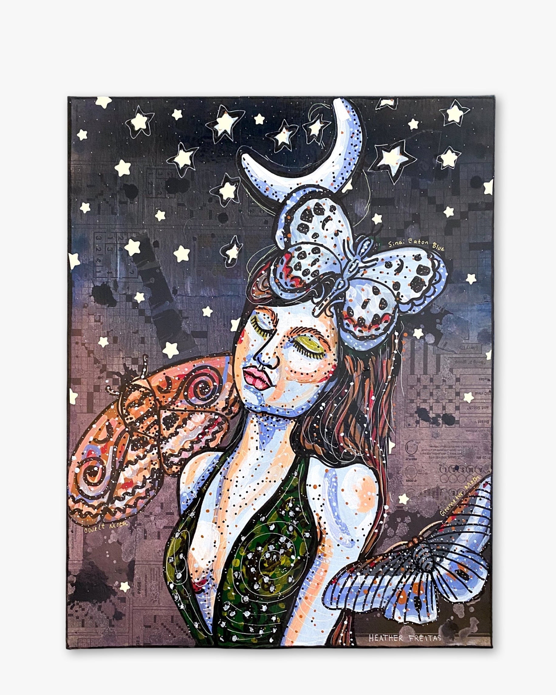 Moth Gazer ( Original Painting )