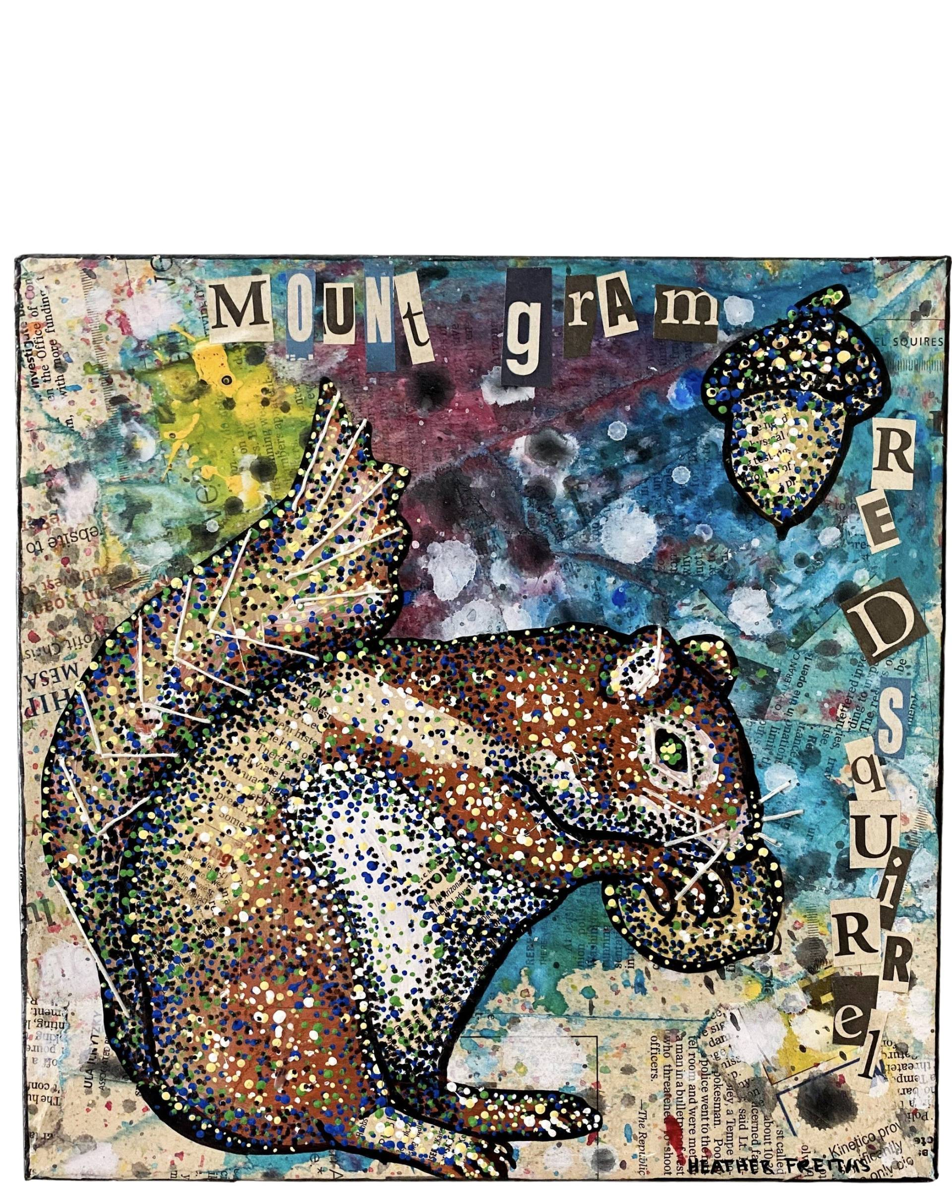 Mount Gram Red Squirrel - Original painting - Heather Freitas