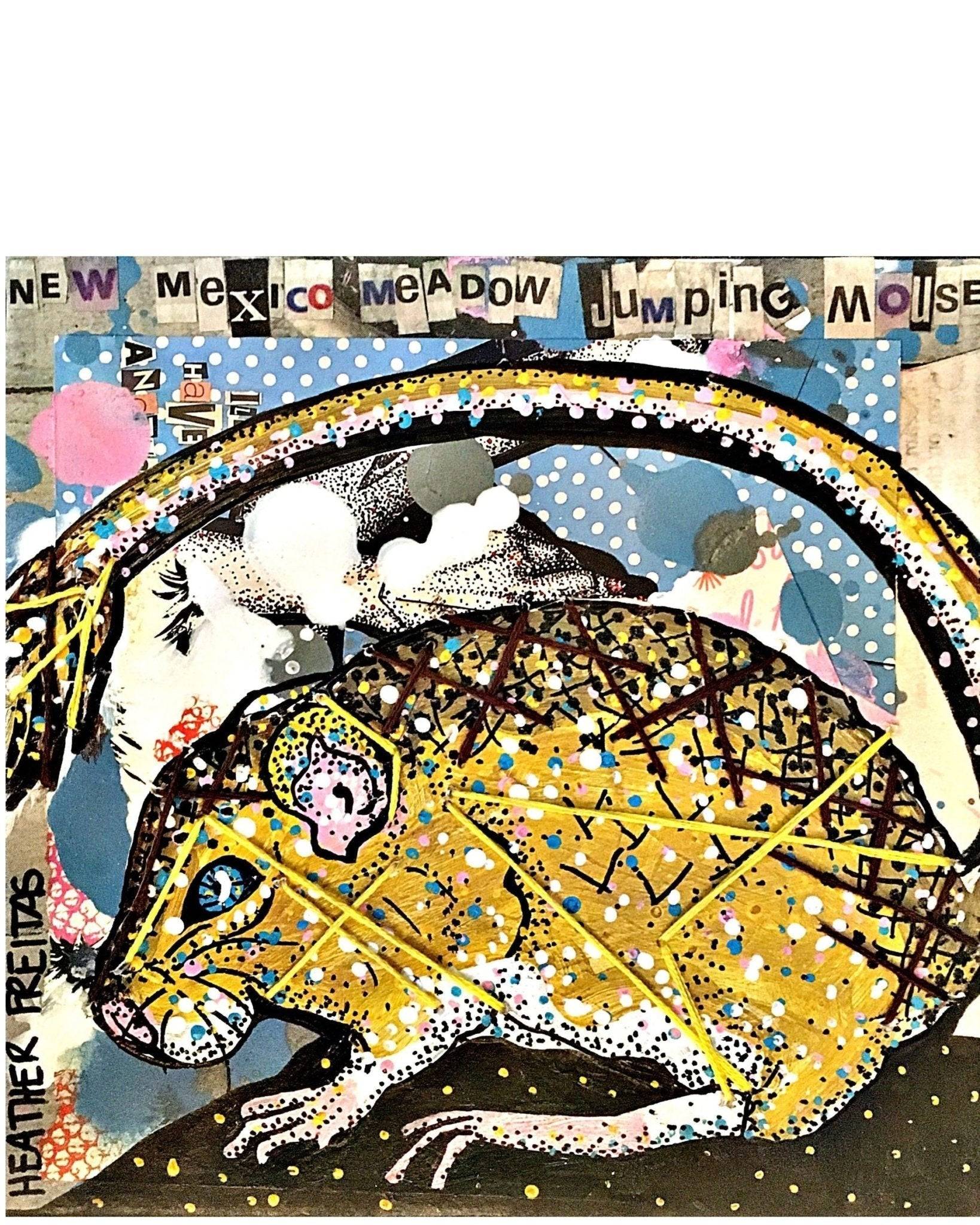 New Mexico Meadow Jumping Mouse ( Original Painting ) - Heather Freitas