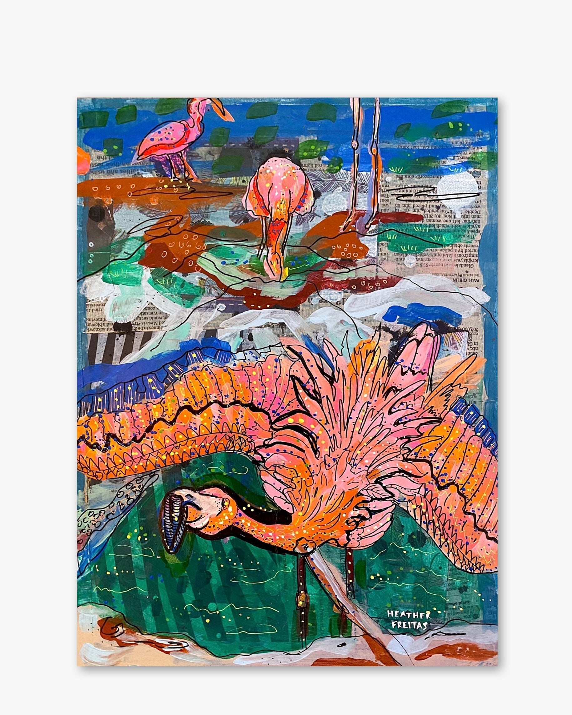 @nnvj23 Right At Home ( Original Painting ) - Heather Freitas - fine art home deccor