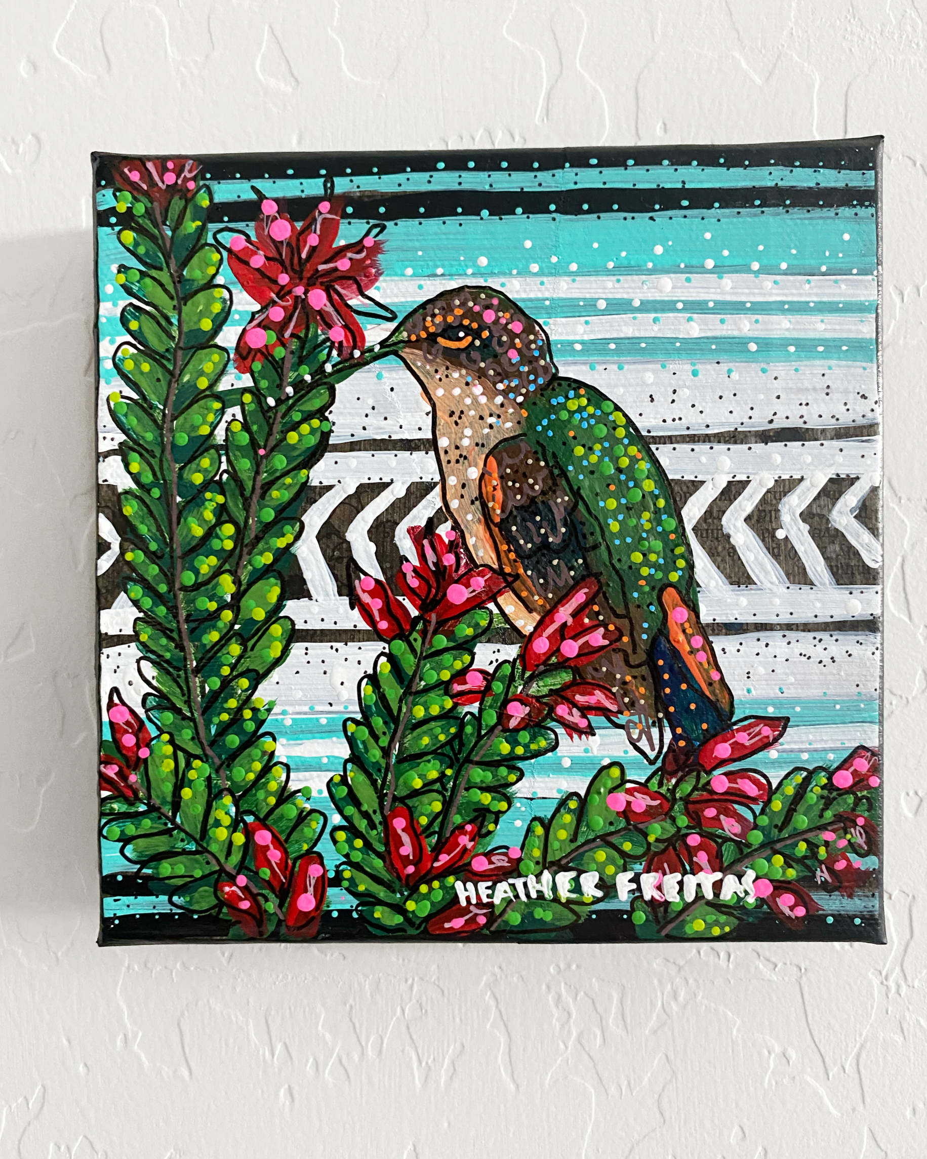 Ocotillo Hummingbird ( Original Painting )