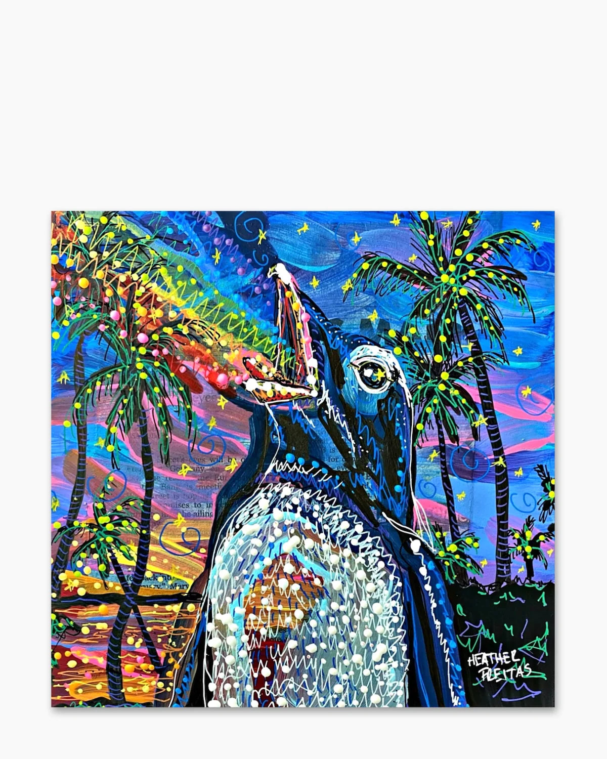 Palm Penguins & Rainbow Tides - Heather Freitas