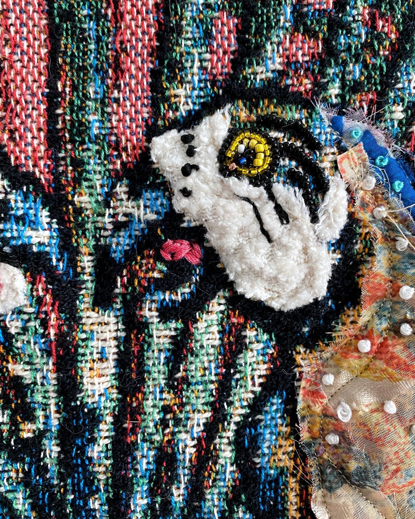Parrot Paradise - Fine Art Tapestry With Beaded Accents - Heather Freitas