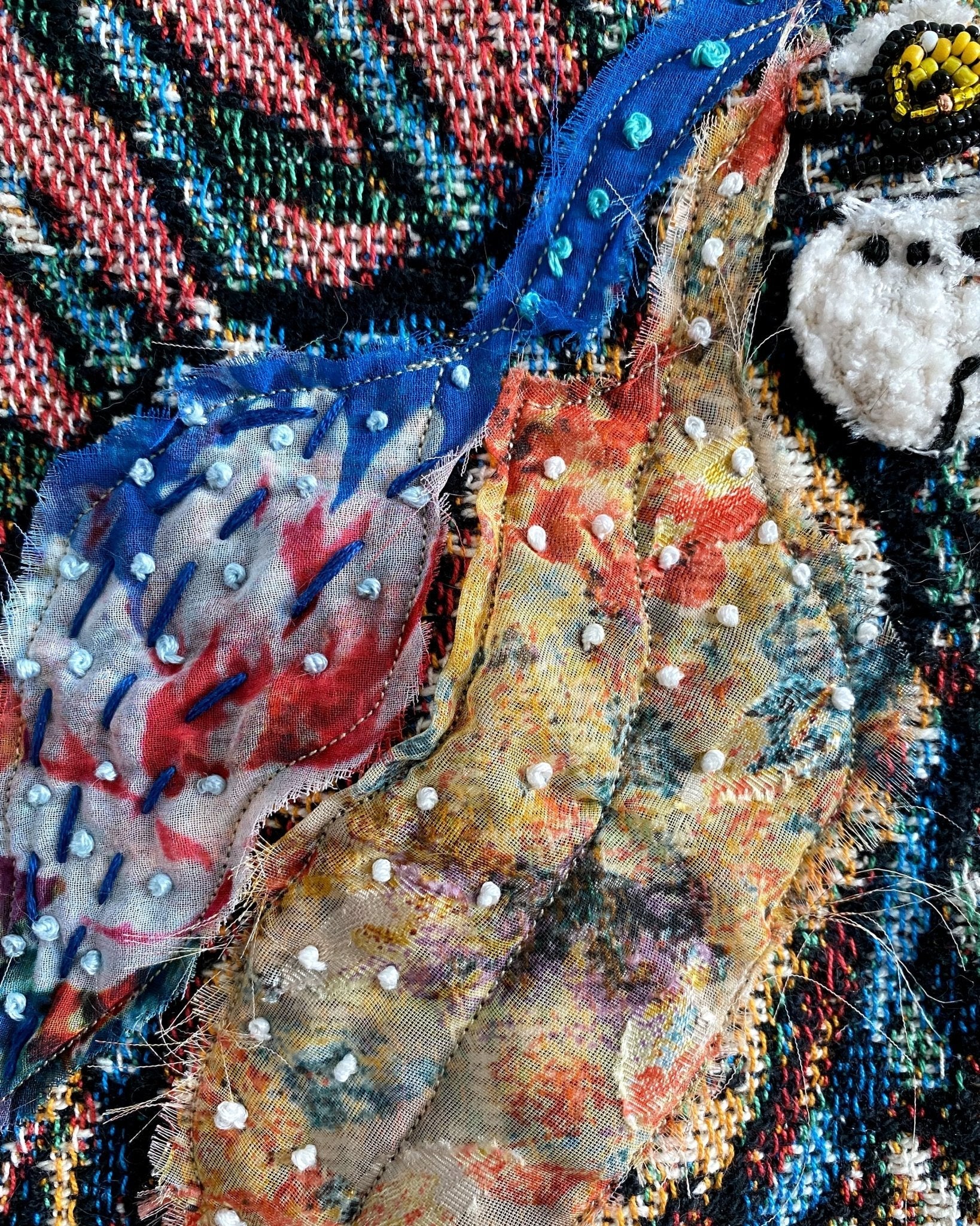 Parrot Paradise - Fine Art Tapestry With Beaded Accents - Heather Freitas