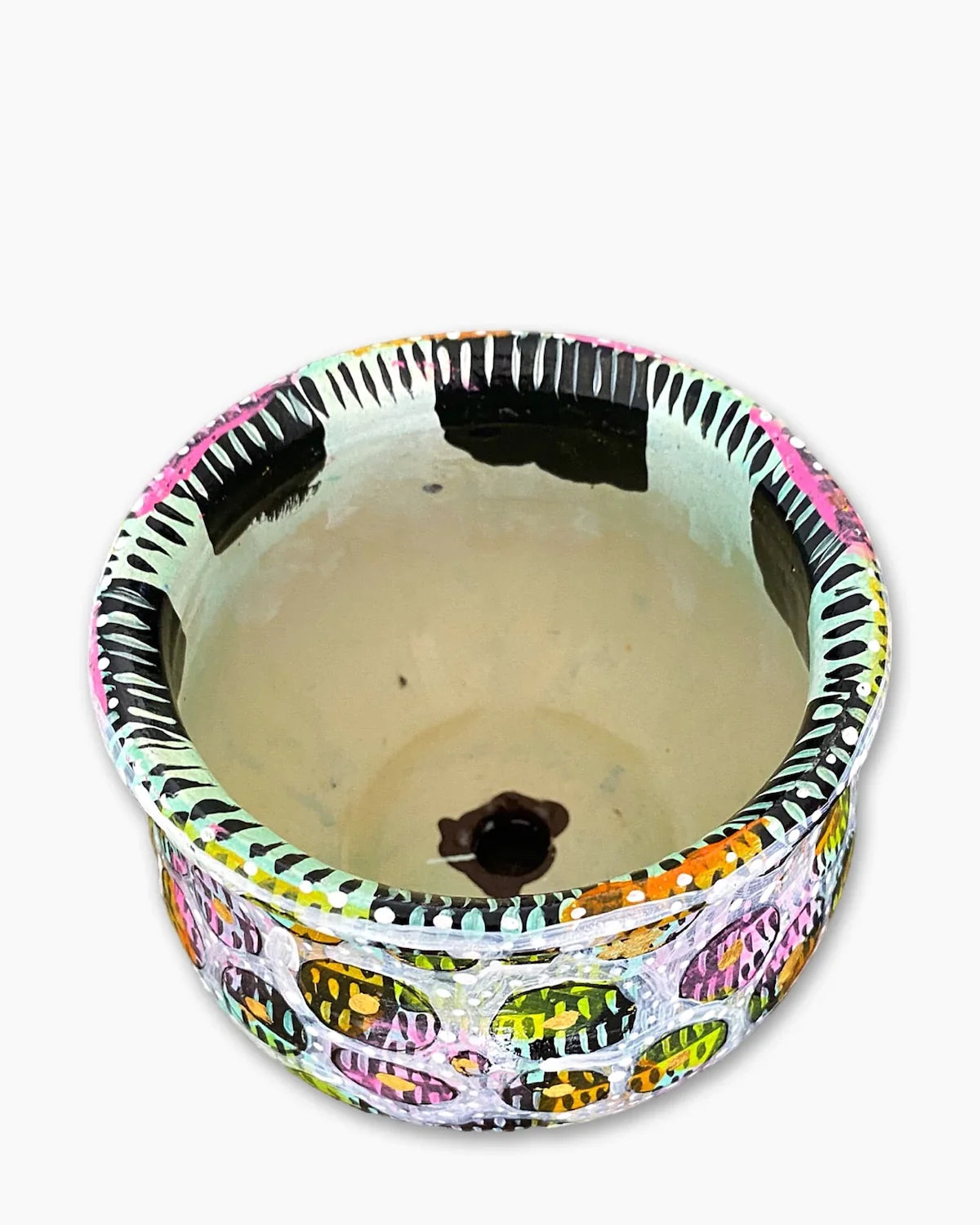 Party Check Butterfly Planter With 23k Gold Accents - Heather Freitas
