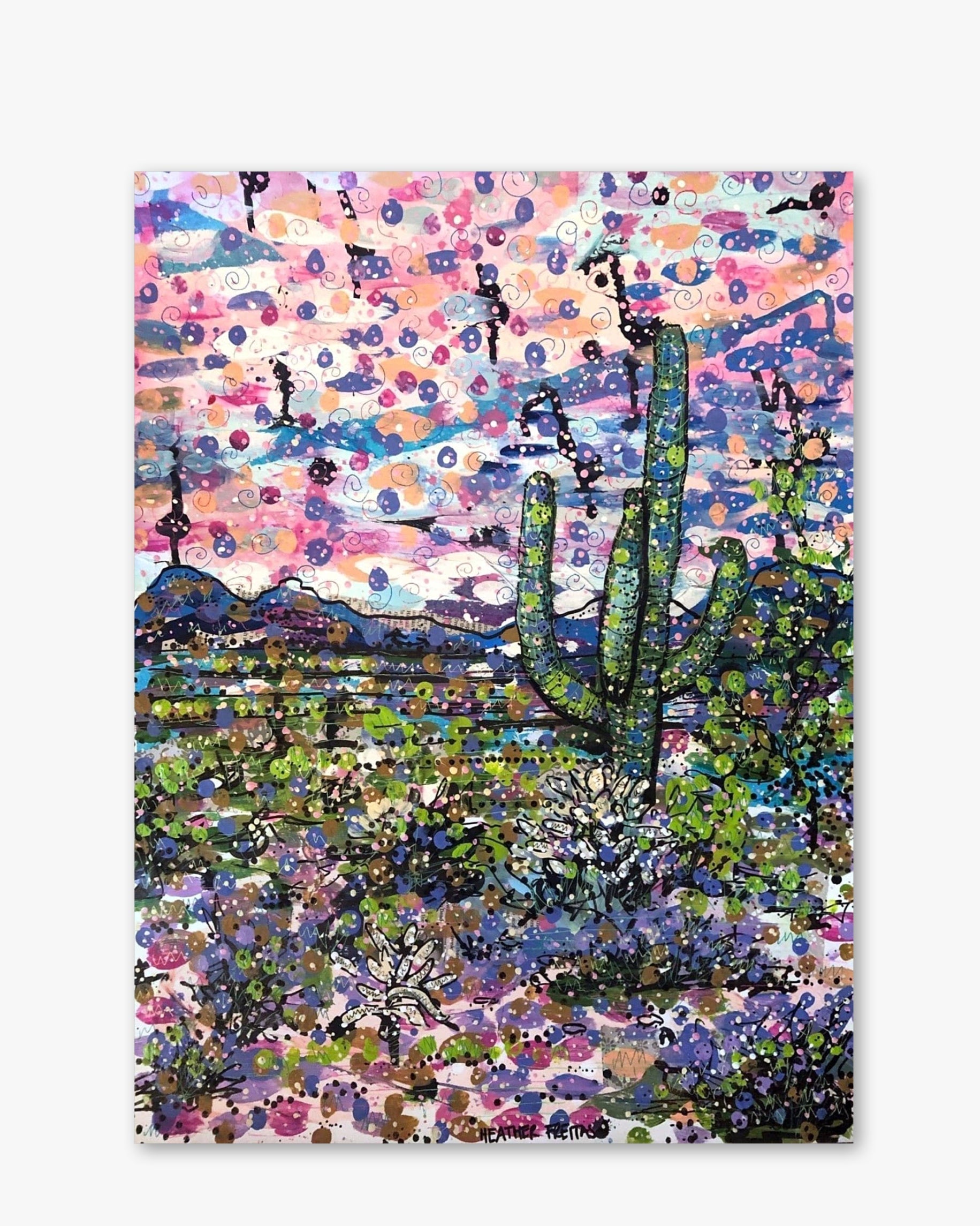 Pastel sunset ( Original Painting )