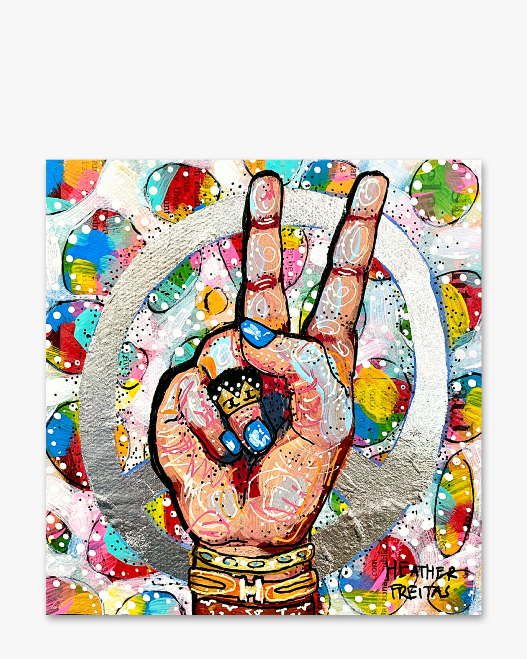 Peace, Love, Fashion & Silver ( Original Painting )