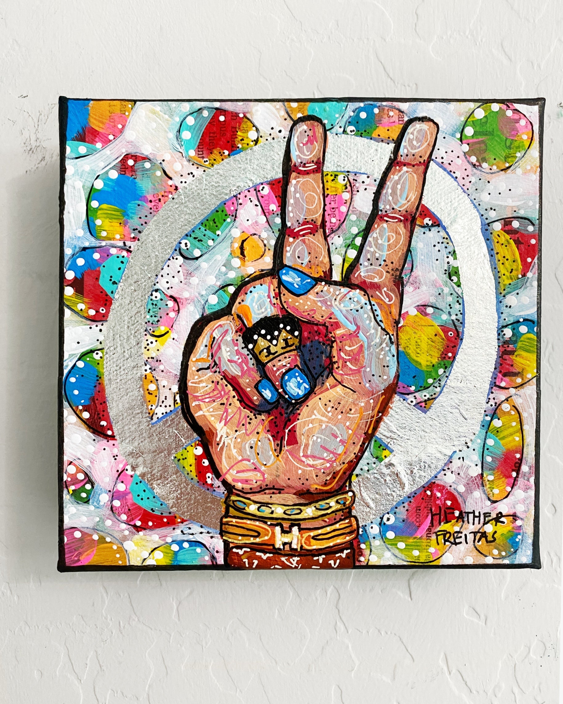 Peace, Love, Fashion & Silver ( Original Painting )