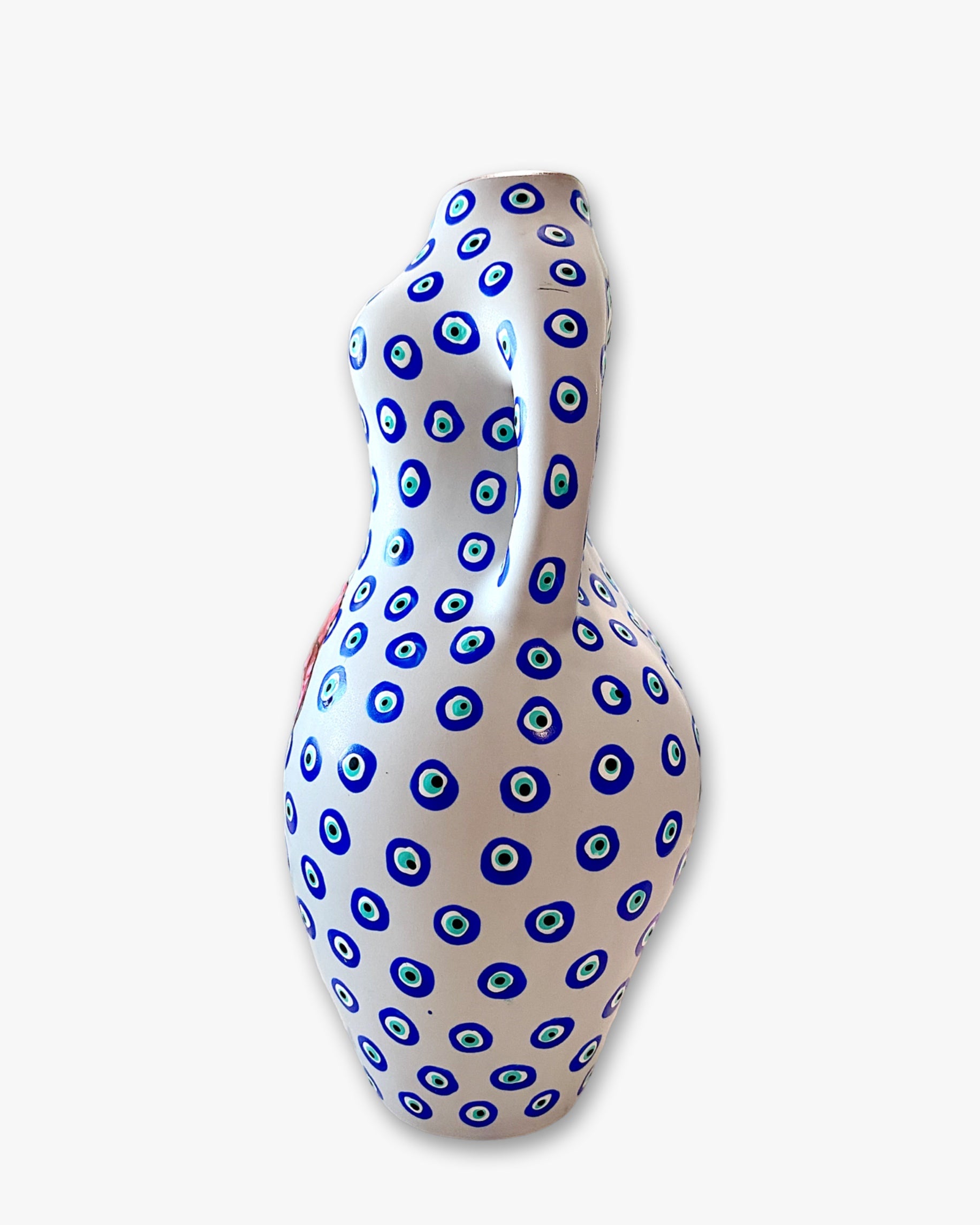 Poppy Evil Eye Figurative Bud Vase