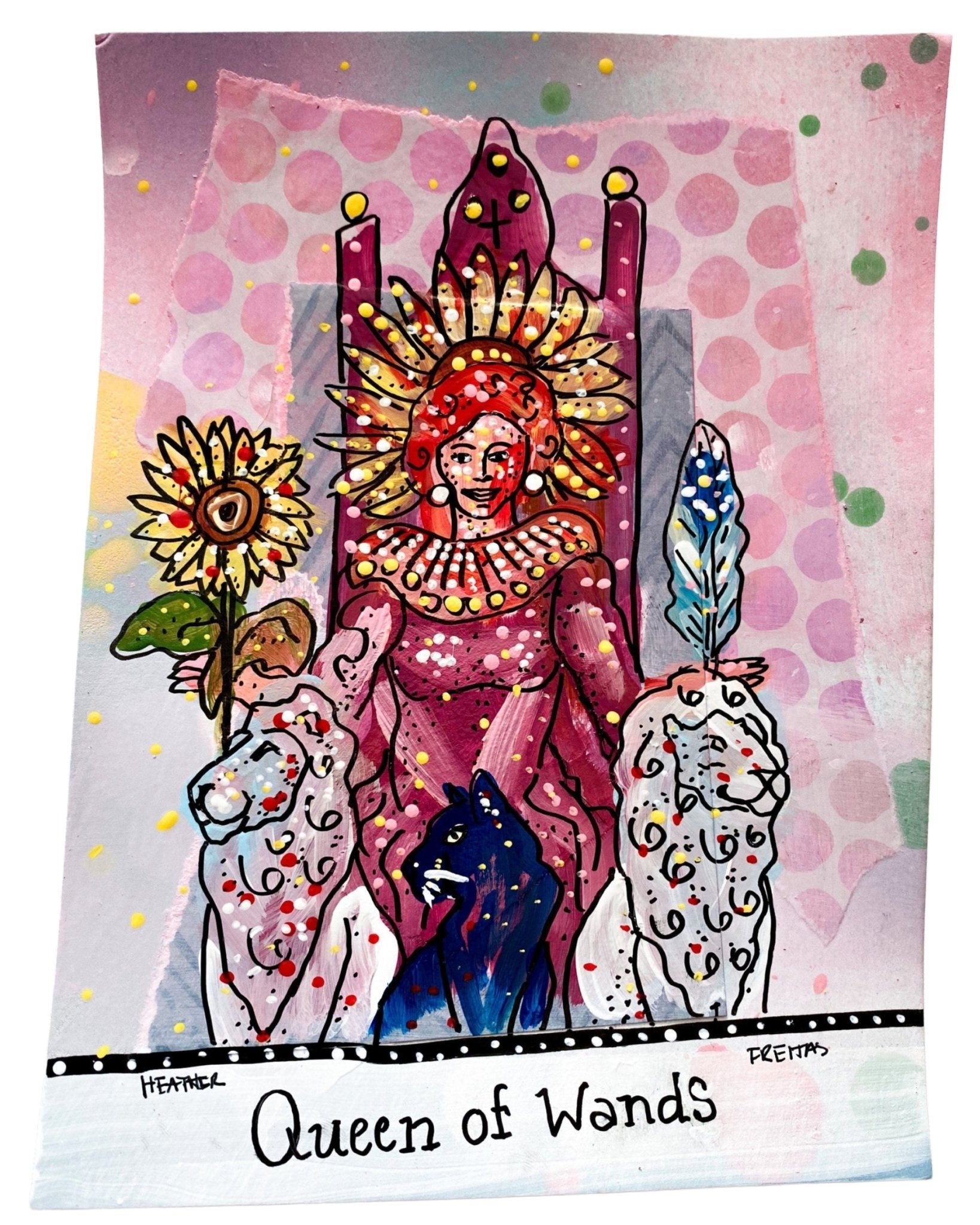 Queen Of Wands - Heather Freitas