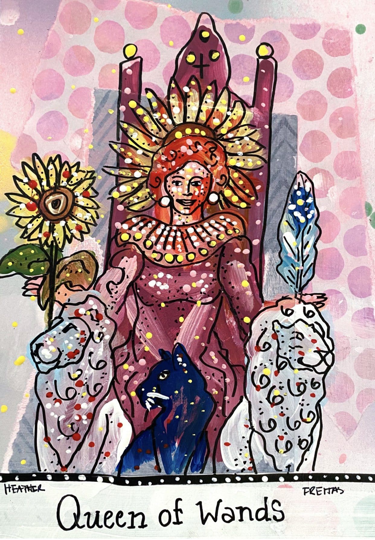 Queen Of Wands Heather Freitas