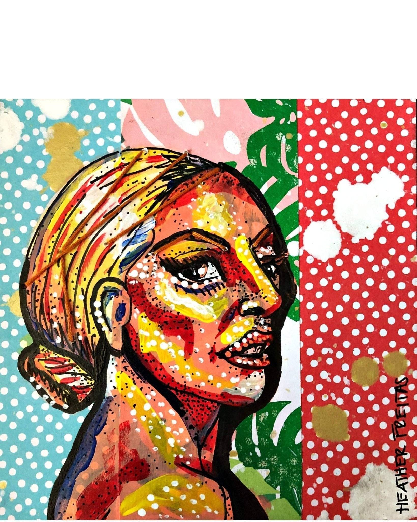 Red Blue and Palm (gaga) - Heather Freitas