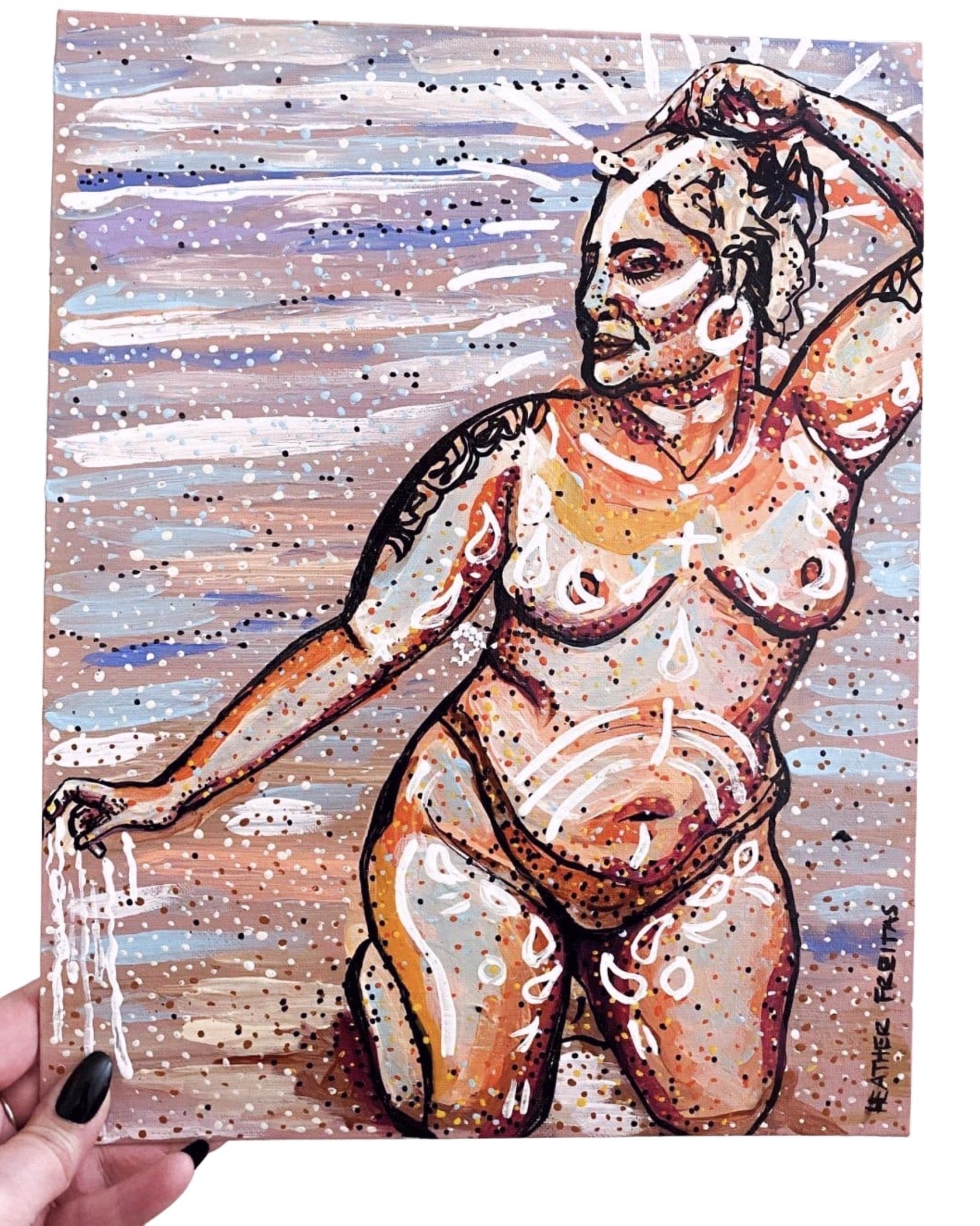 Sand And Moon - Heather Freitas - fine art home deccor