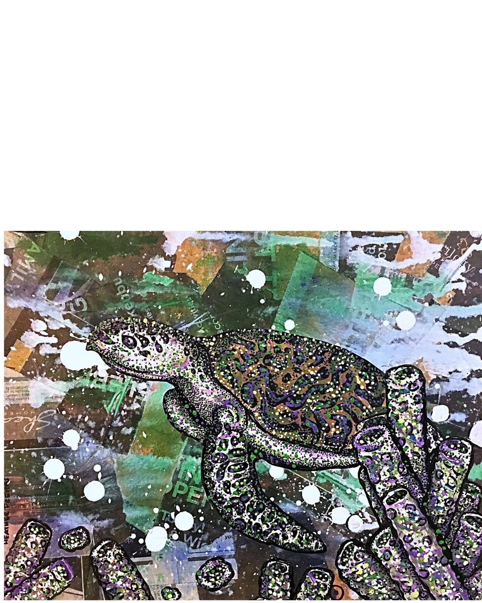 Sea Turtle - Heather Freitas - fine art home deccor
