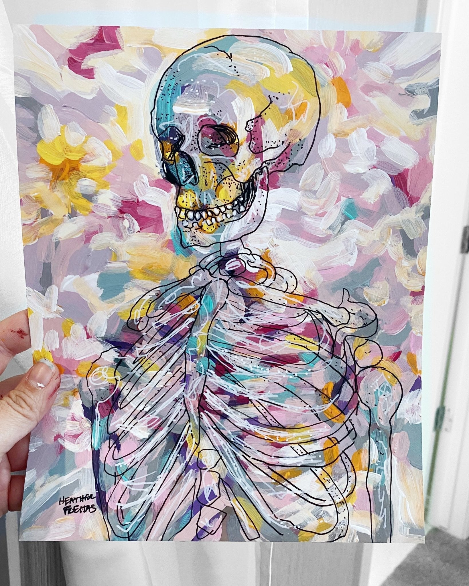Skeleton - Heather Freitas - fine art home deccor