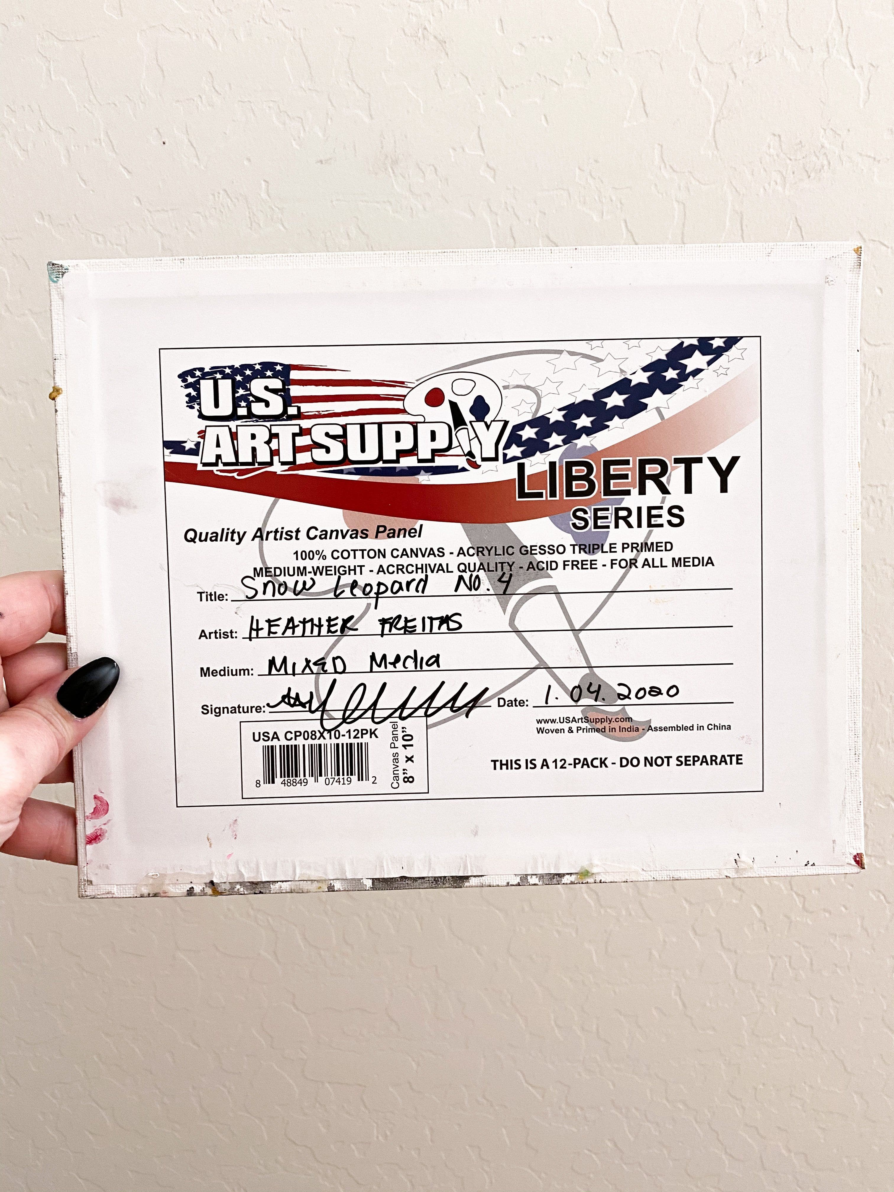 Snow Leopard - Heather Freitas - fine art home deccor