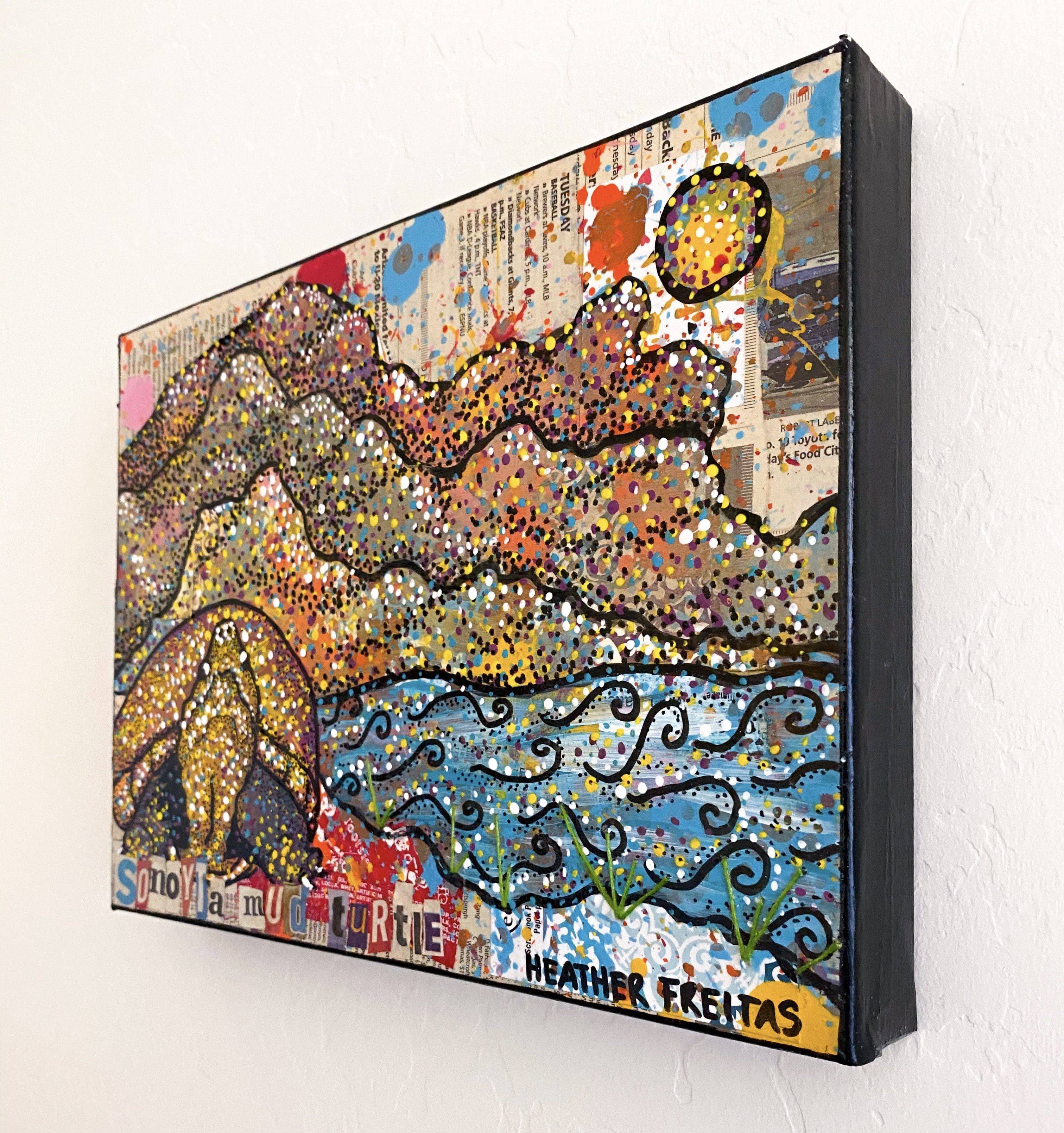 Sonoyta Mud Turtle ( original painting ) - Heather Freitas - fine art home deccor