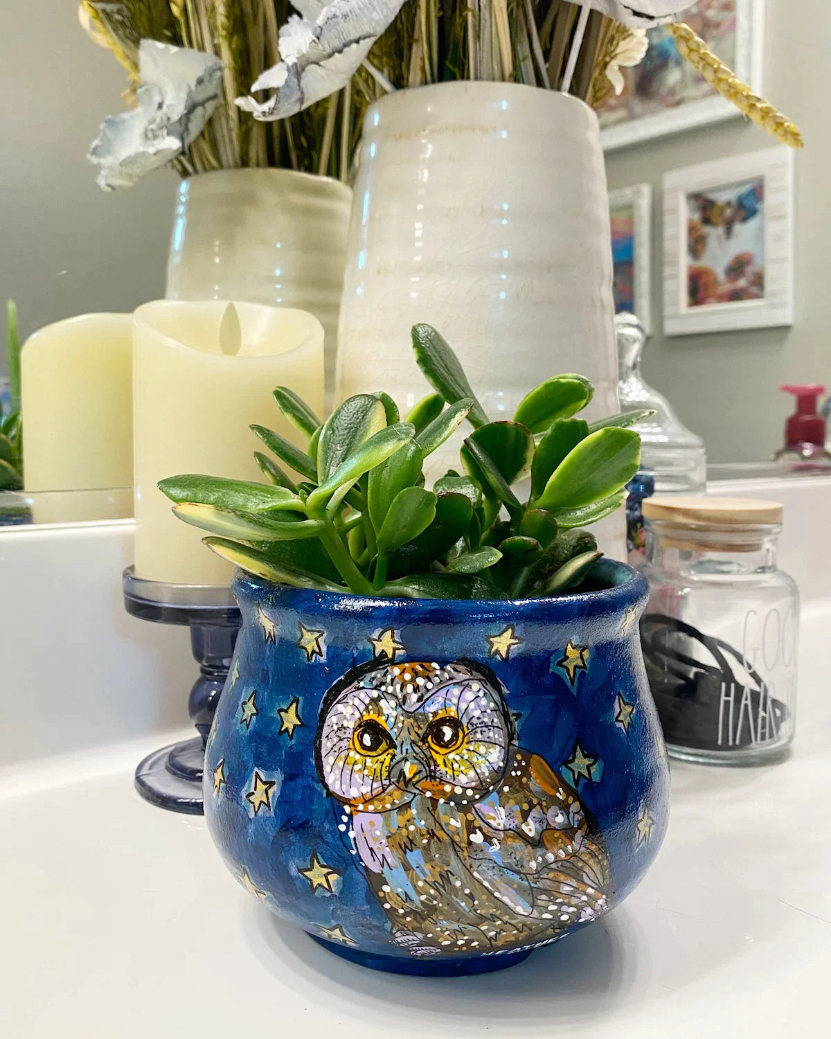 Starry Owl Planter - Heather Freitas