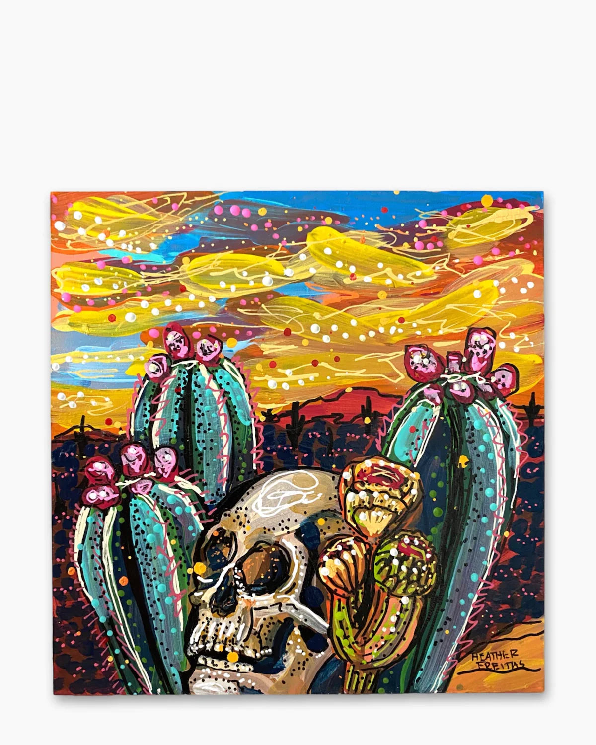 Sunset Desert Skull - Heather Freitas