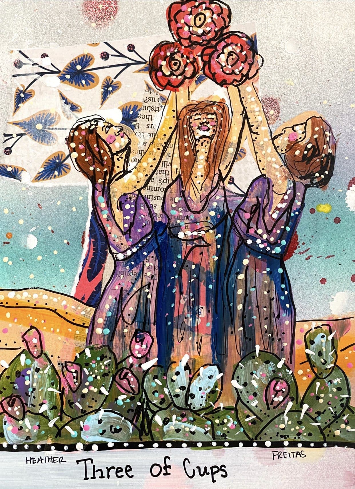 Three Of Cups Heather Freitas