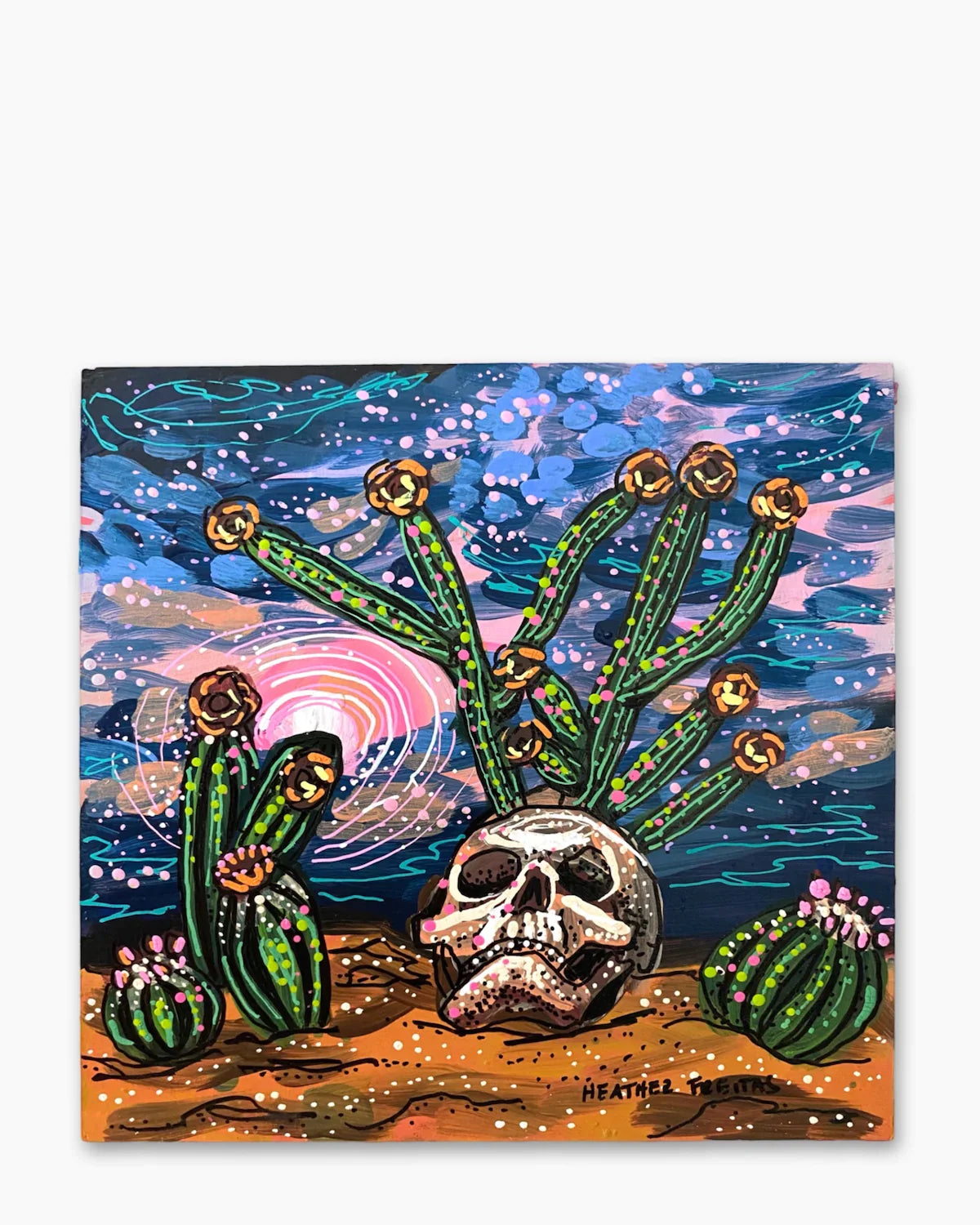 Twilight Desert Skull - Heather Freitas