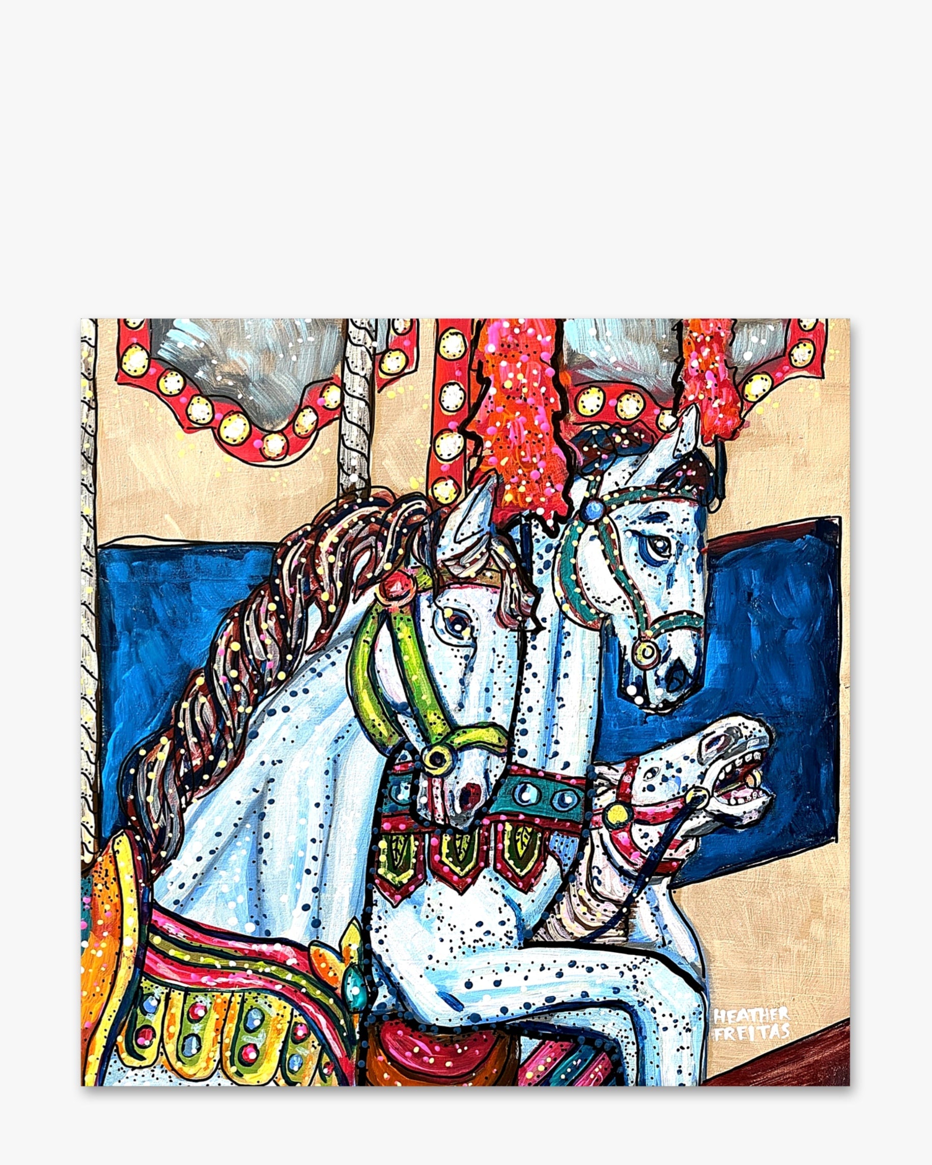 Vintage Carousel Horse