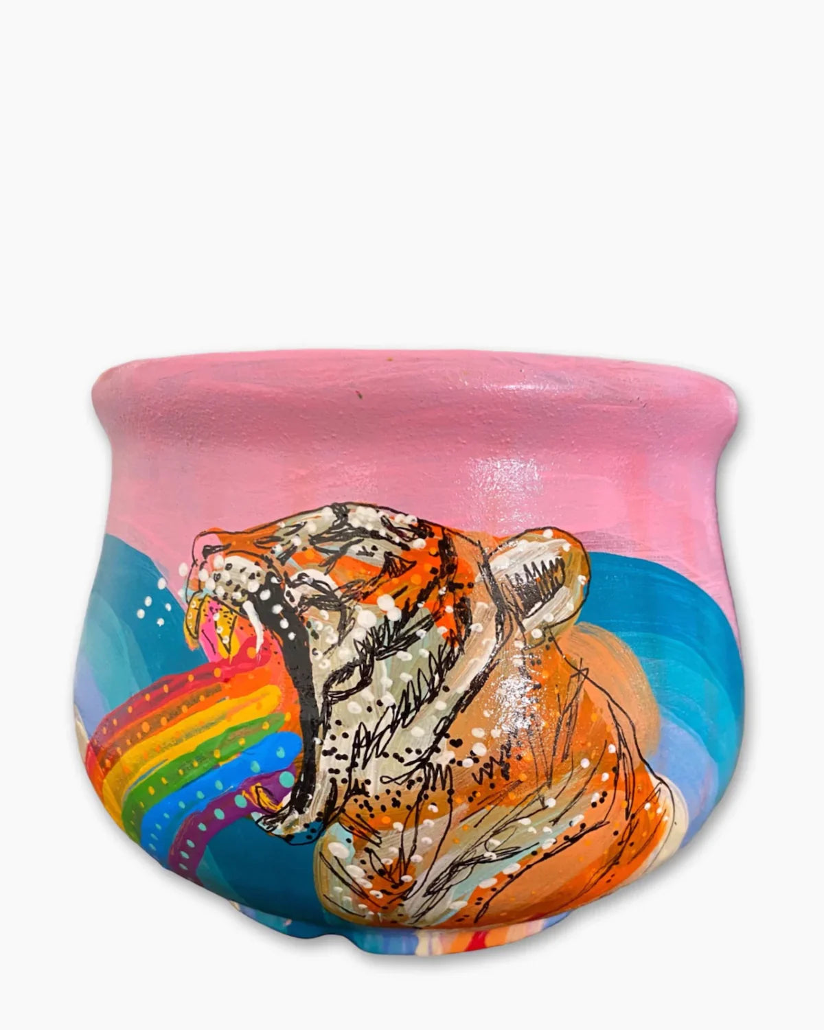 Vintage Rainbow Triger Planter - Heather Freitas