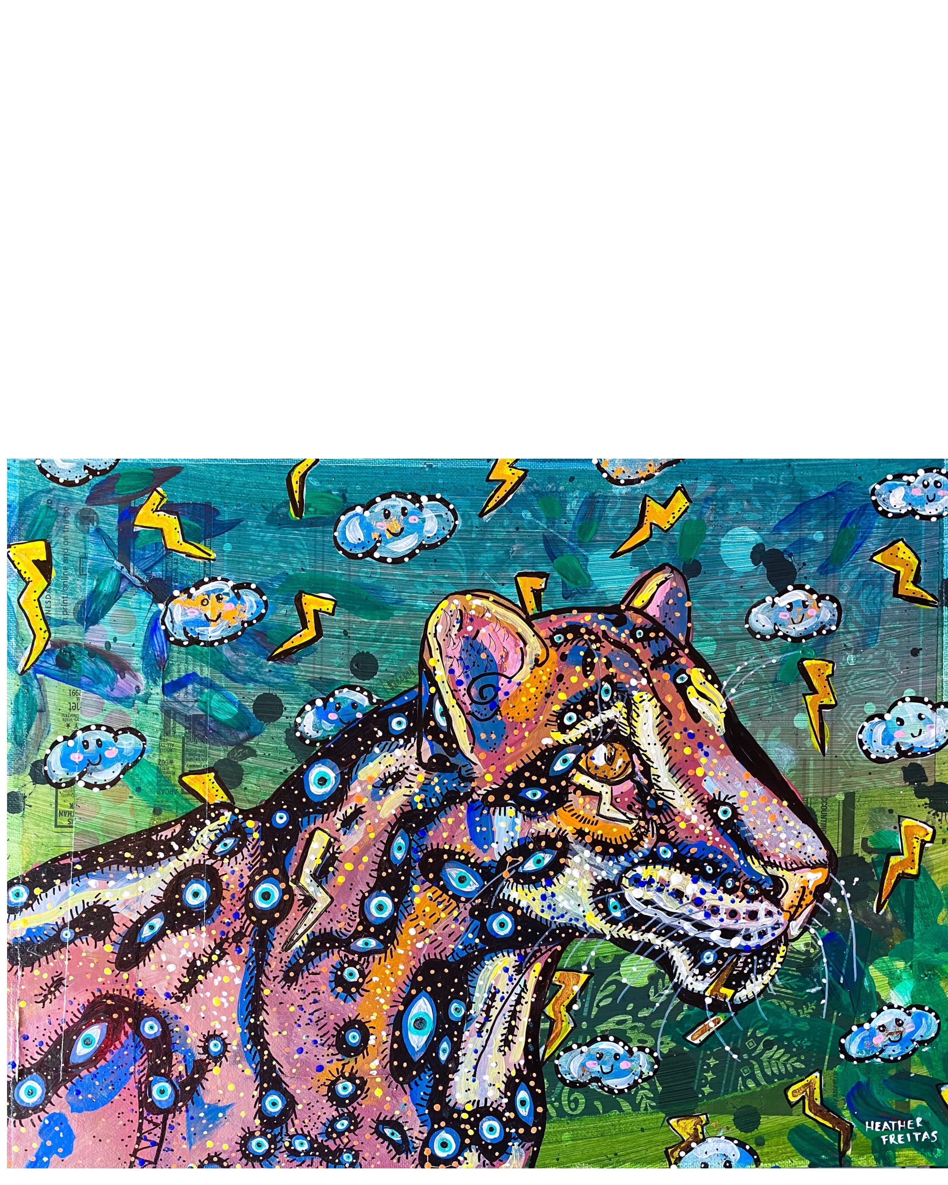 When The Storm Settles ( Clouded Leopard ) - Heather Freitas