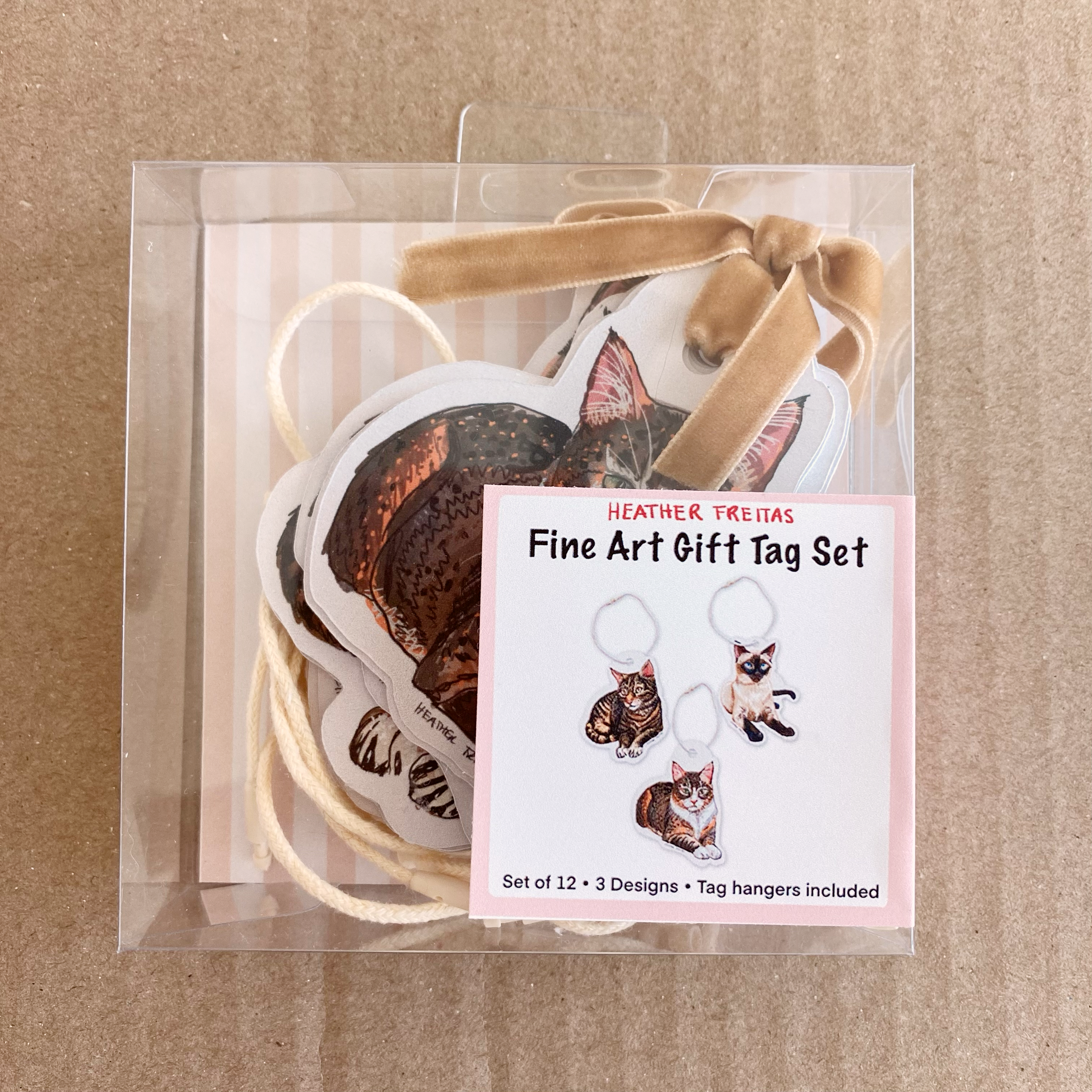 Cats Fine Art Gift Tags ( 12 pack )