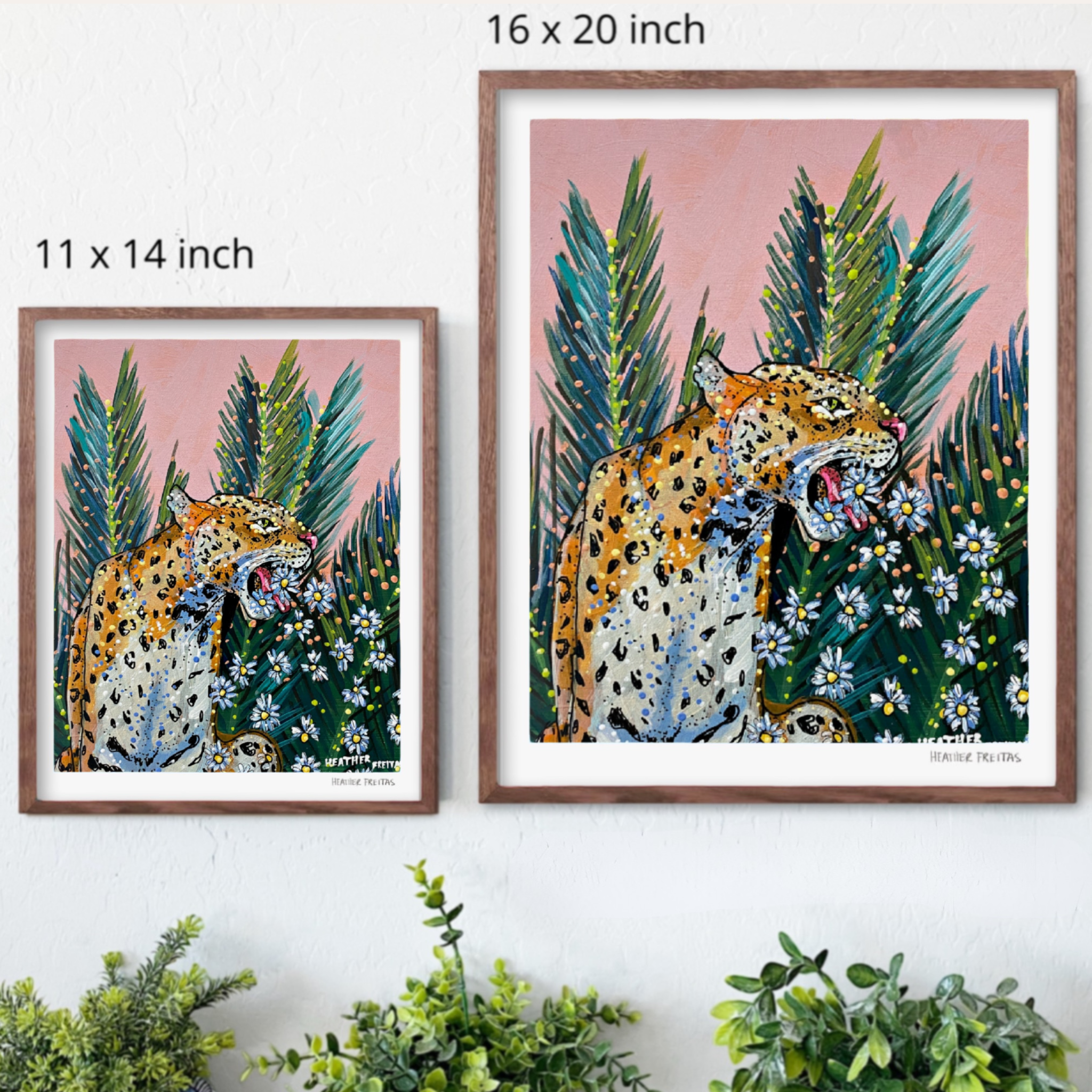 Jaguar Daisy Hand Signed Fine Art Print