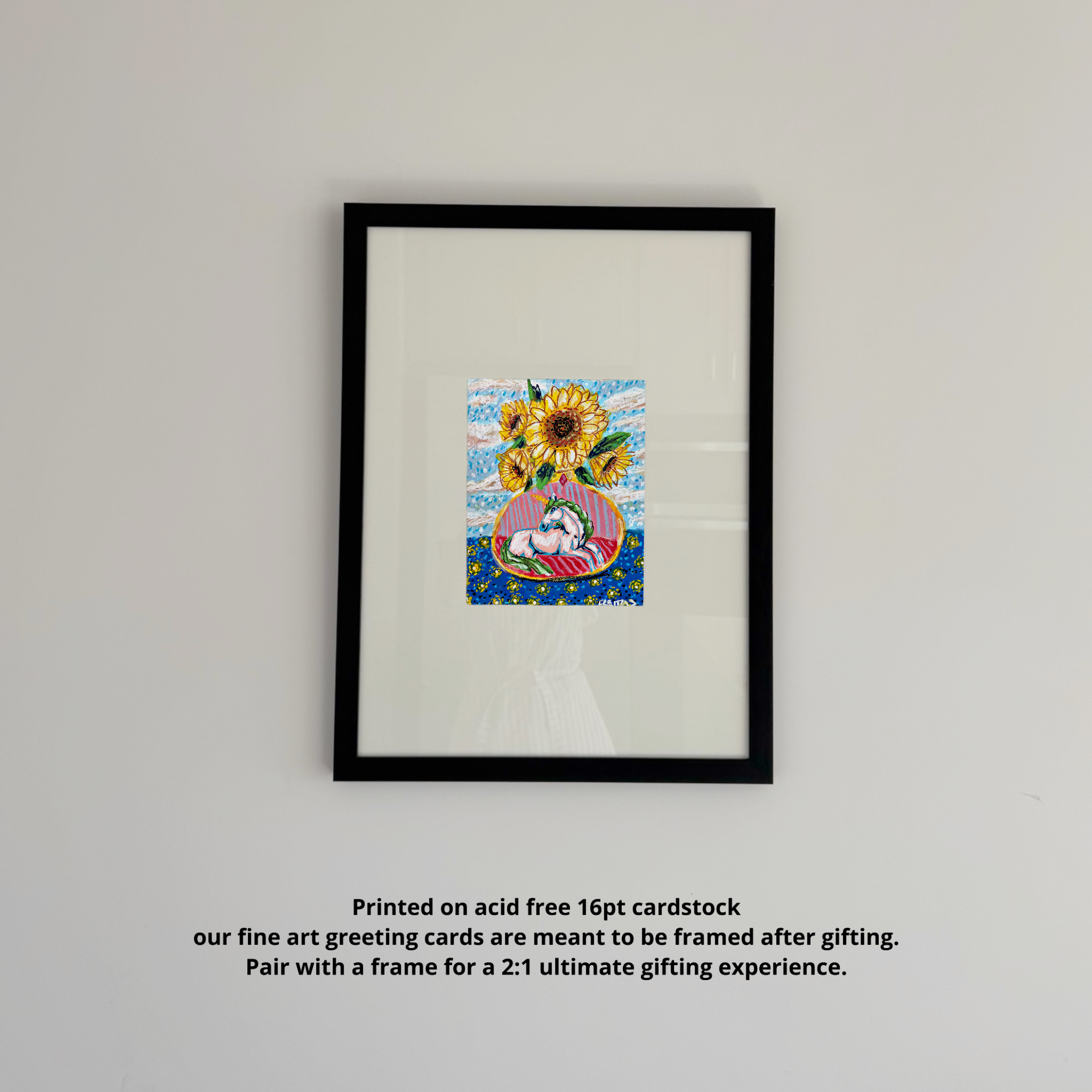 Daylight To Dusk Unicorn Vase - Greeting Card / Fine Art Print