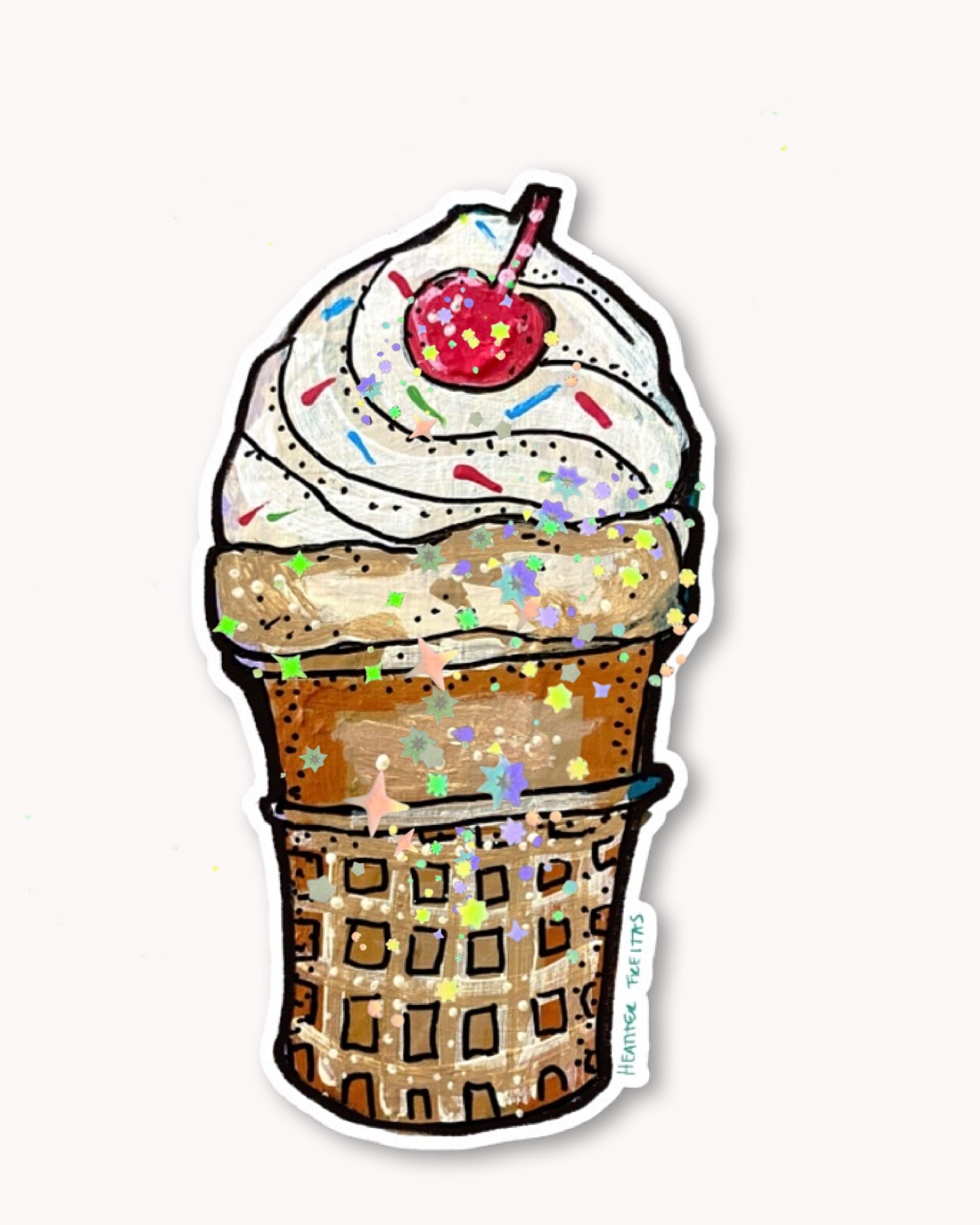 Vanilla Cone Sticker
