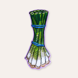 Green Onion Vinyl Sticker