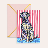 Dalmatian Dog Fine Art Greeting Card