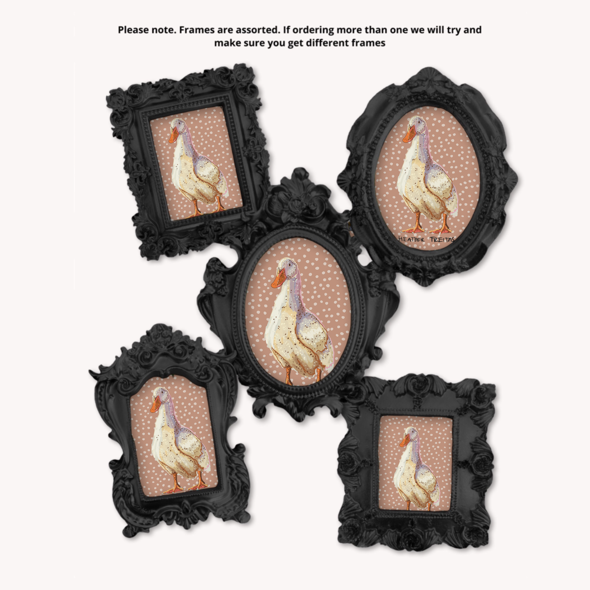 Duck Framed Small Magnet