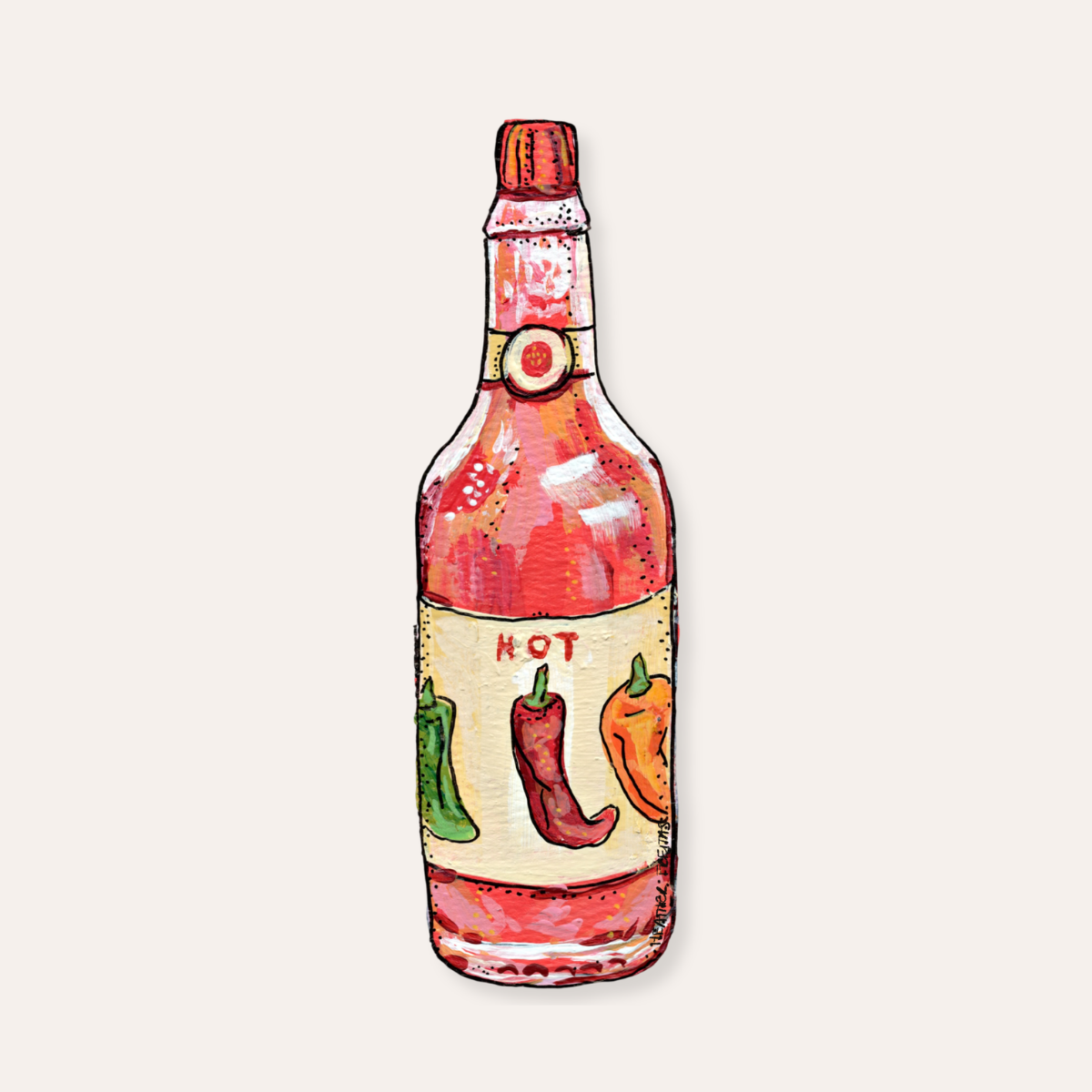 Hot Sauce Sticker