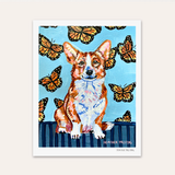Corgi Hand Signed Fine Art Print