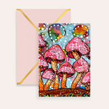 Cotton Candy Caps Fine Art Greeting Card