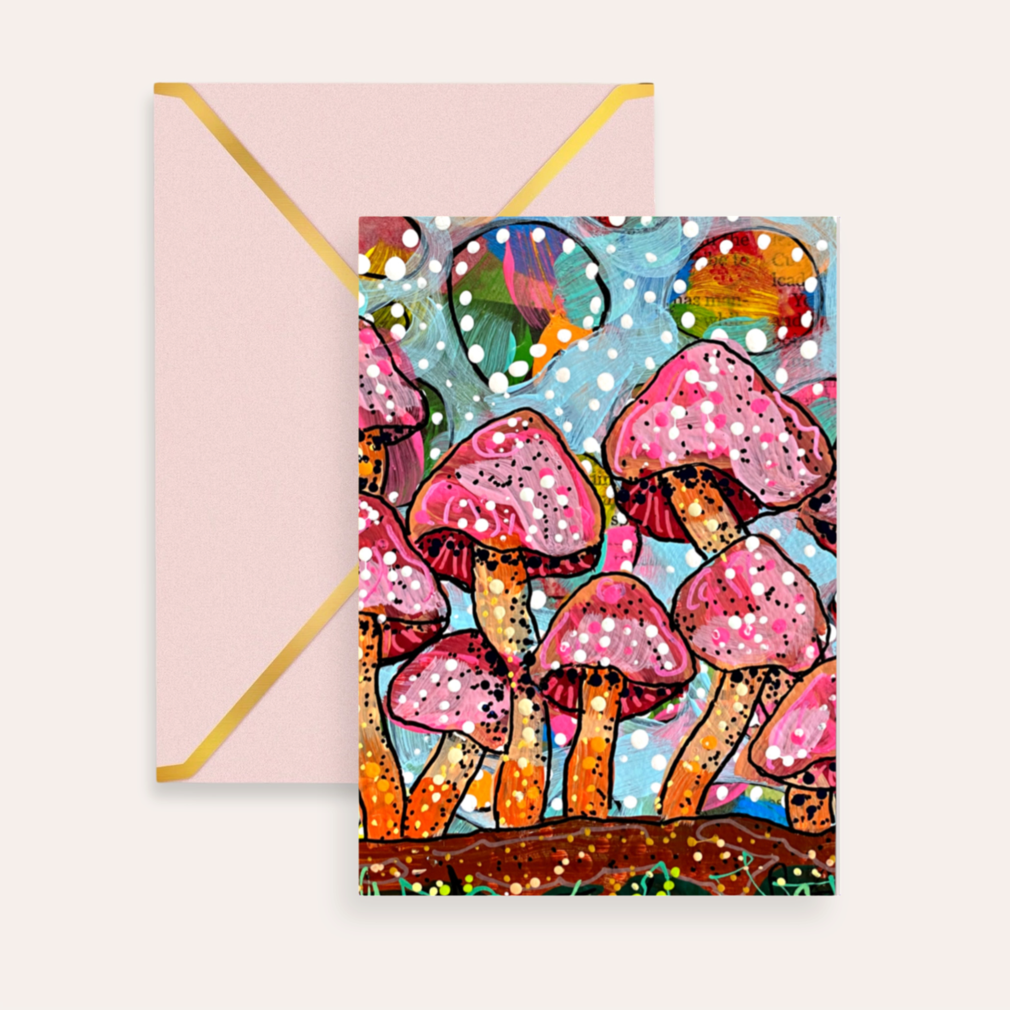 Cotton Candy Caps Fine Art Greeting Card
