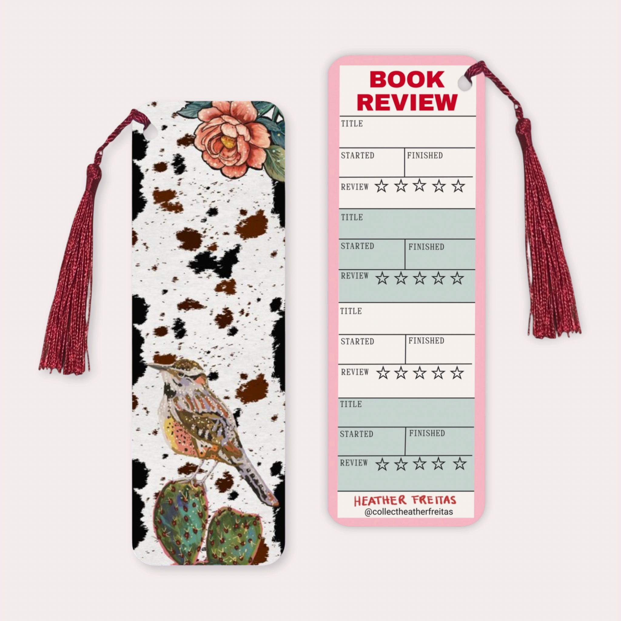 Cactus Wren Soft Touch Premium Bookmark