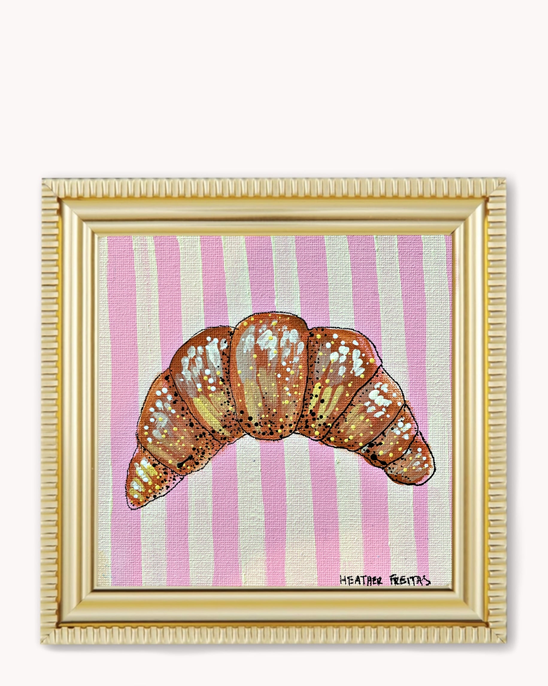 Croissant Framed Magnet ( Medium )