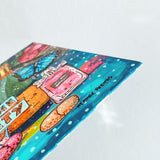 Made Of Glitter, Champagne & Anxiety ( Original Painting ) - Heather Freitas - fine art home deccor